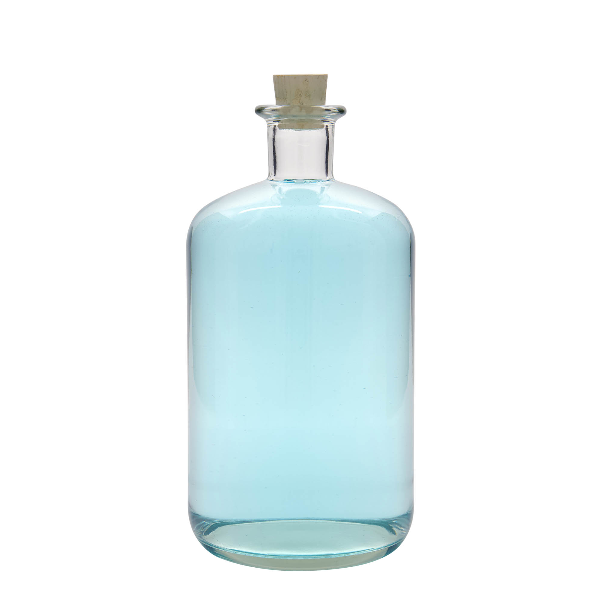 Sticlă de sticlă 1.500 ml farmacist, gura: dop de plută