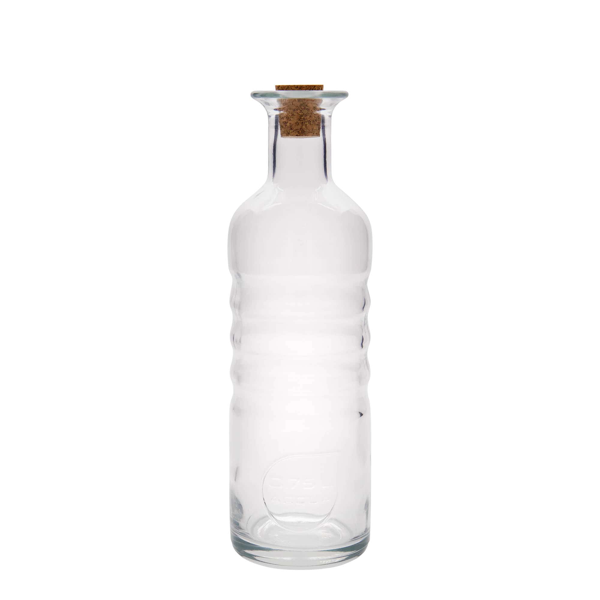 Sticlă de sticlă de 750 ml „Optima Acqua”, gura: plută