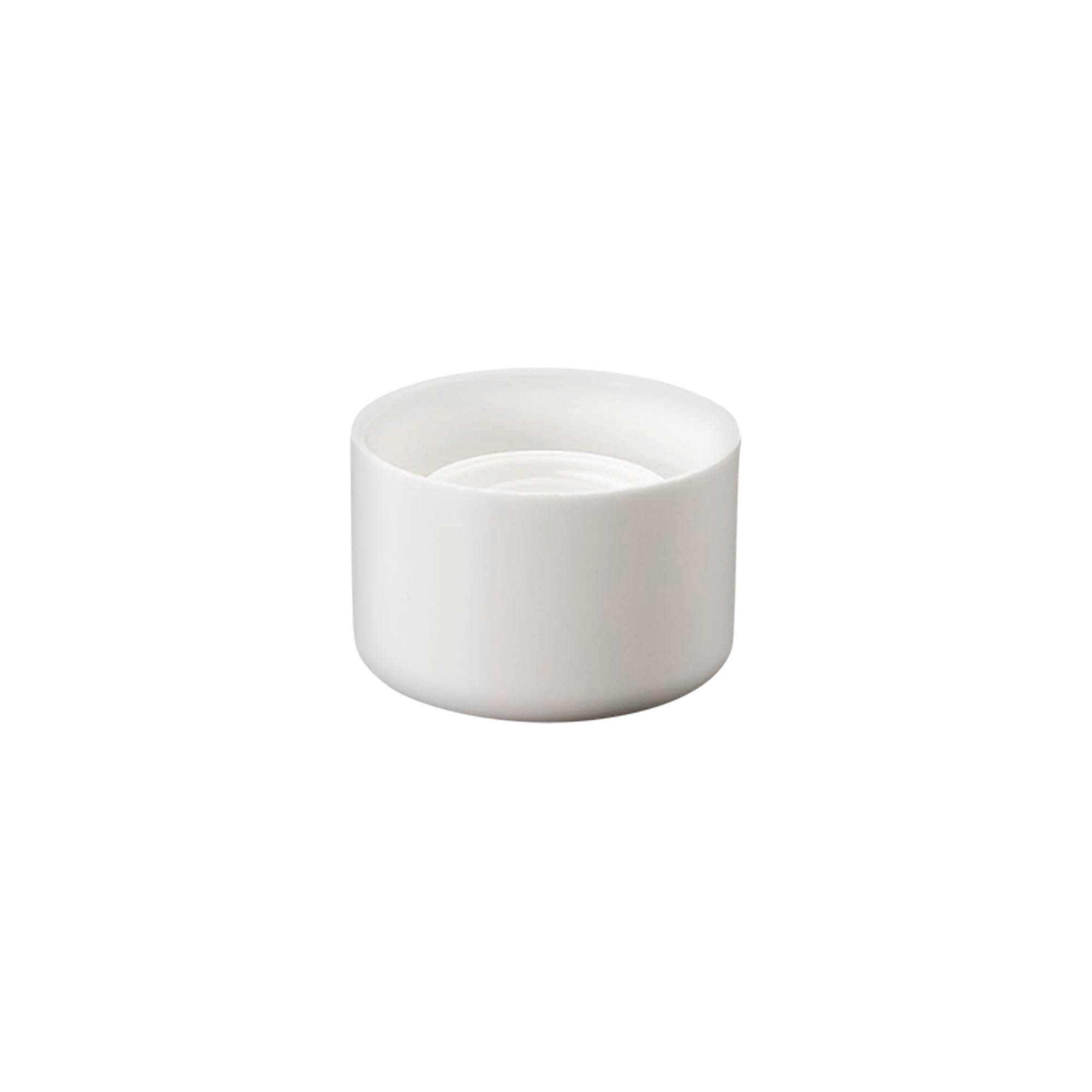 Capac cu filet pentru sticlă rotundă cu inserție pentru seringă, plastic PE, alb, pentru gura: DIN 18 Capac cu filet pentru sticlă rotundă cu inserție pentru seringă, plastic PE, alb, pentru gura: DIN 18