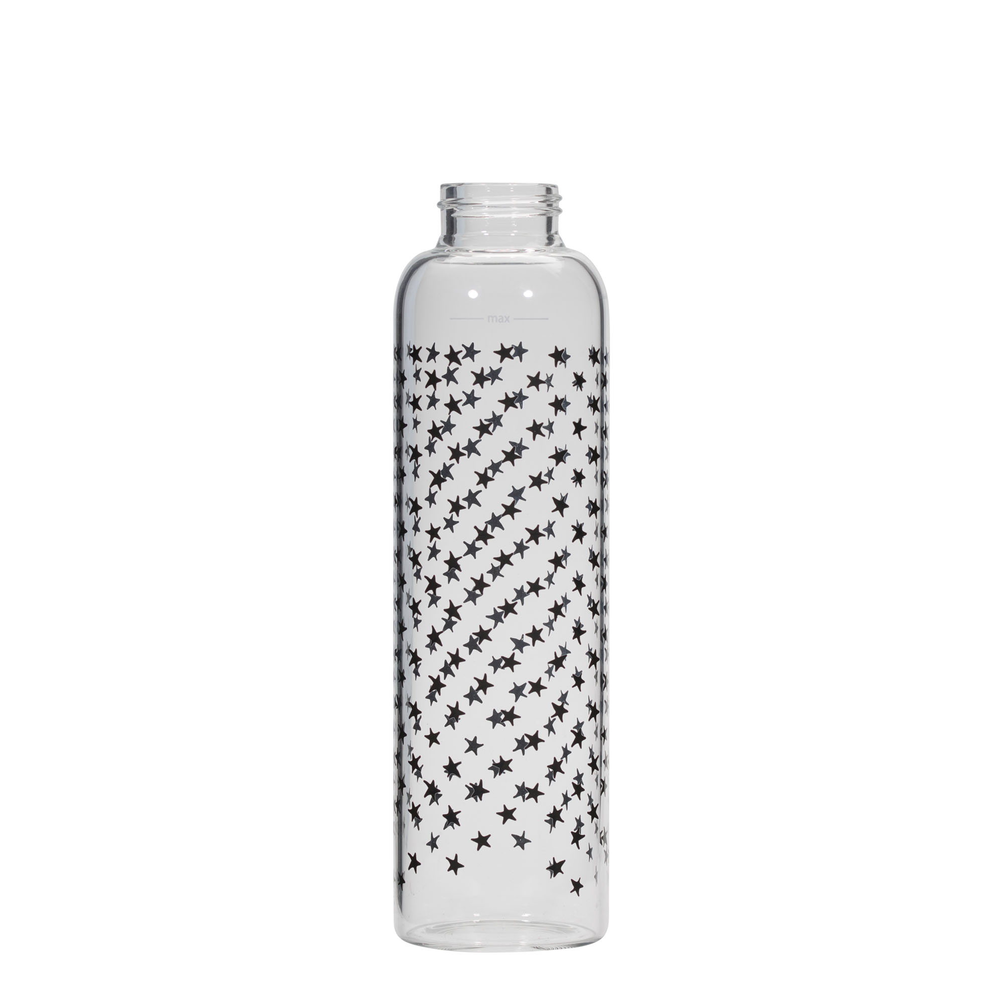 Sticlă de băut 500 ml „Perseus - Stele Negre”, gura: capac cu filet Sticlă de băut 500 ml „Perseus - Stele Negre”, gura: capac cu filet