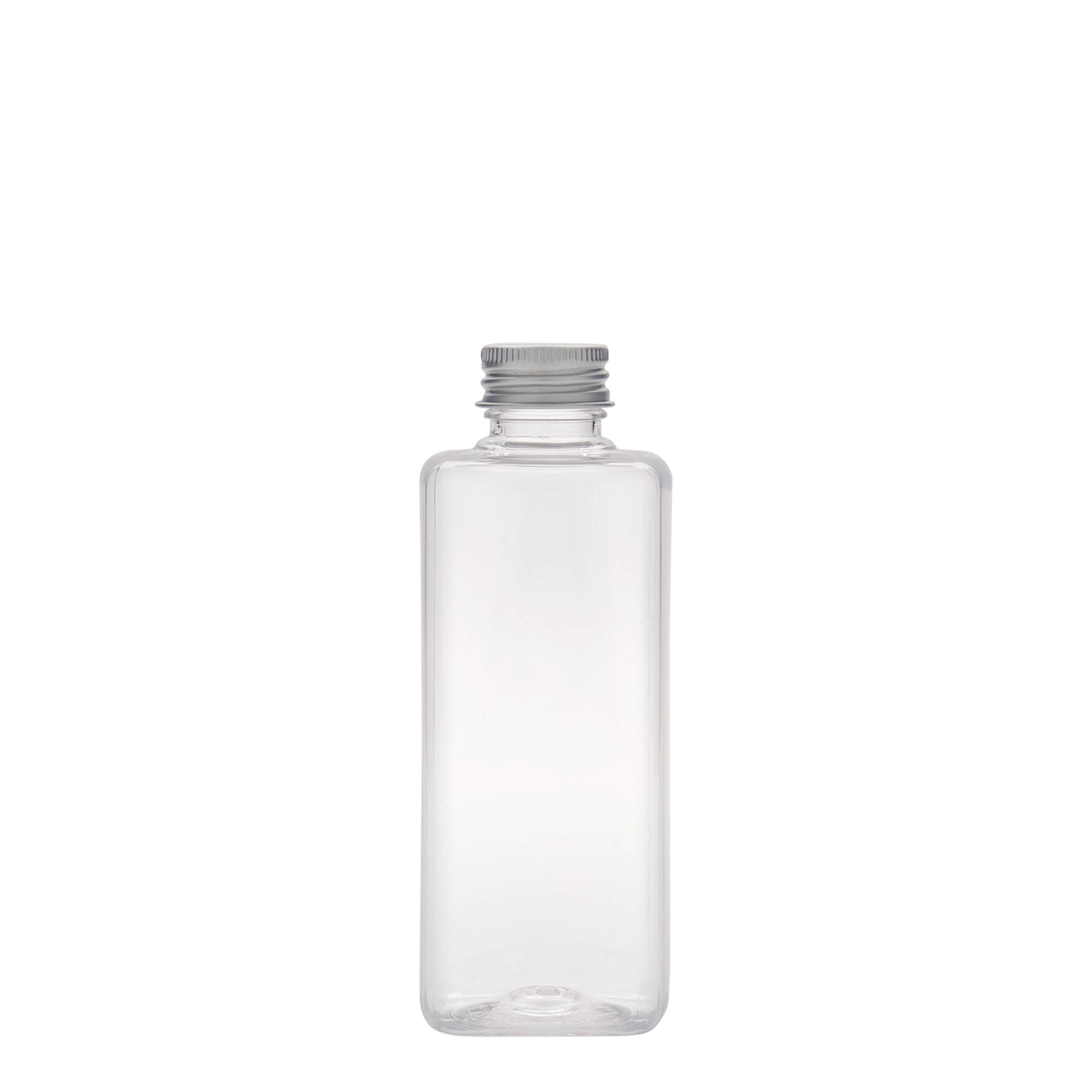 Sticlă PET de 200 ml „Karl”, pătrată, din plastic, gât: 24/410