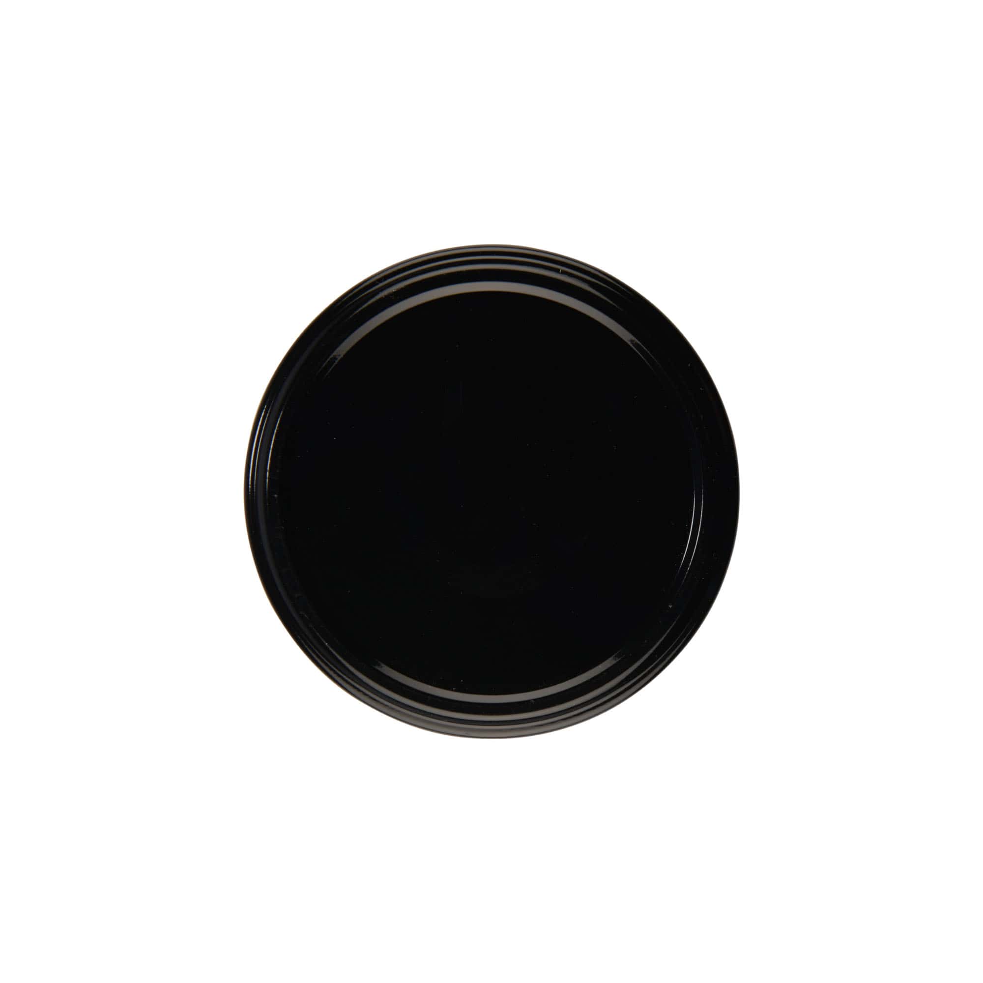 Capac Twist-Off, tablă albă, negru, pentru deschidere: TO 82