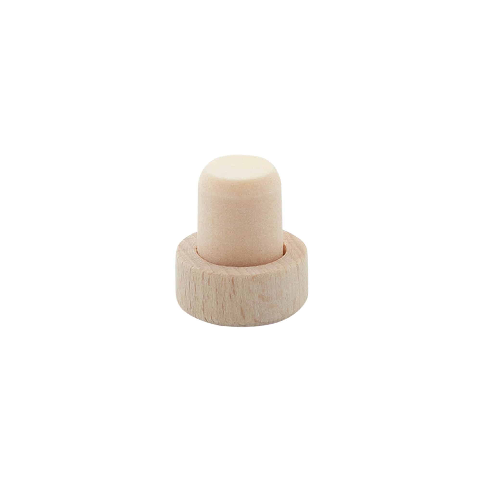 Dop cu mâner 14 mm, lemn/plastic, pentru gura: dop de plută