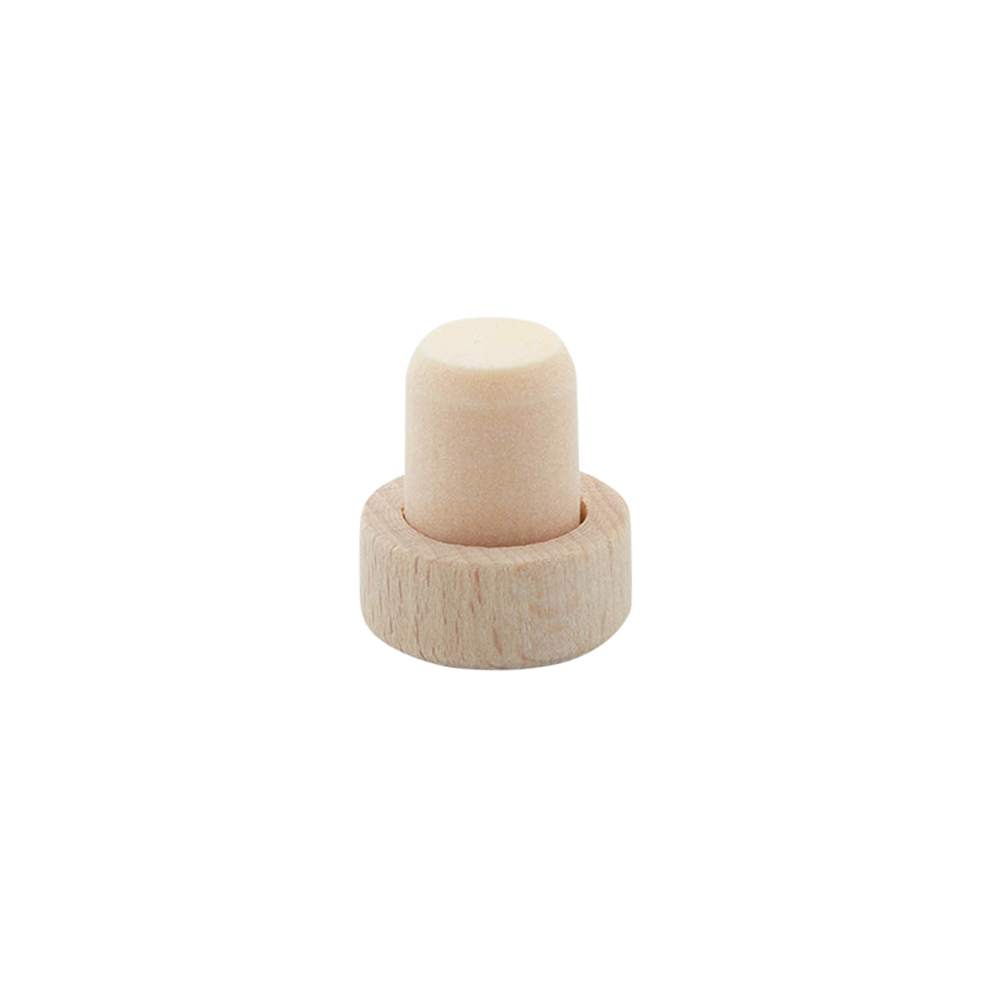 Dop cu mâner 14 mm, lemn/plastic, pentru gura: dop de plută Dop cu mâner 14 mm, lemn/plastic, pentru gura: dop de plută