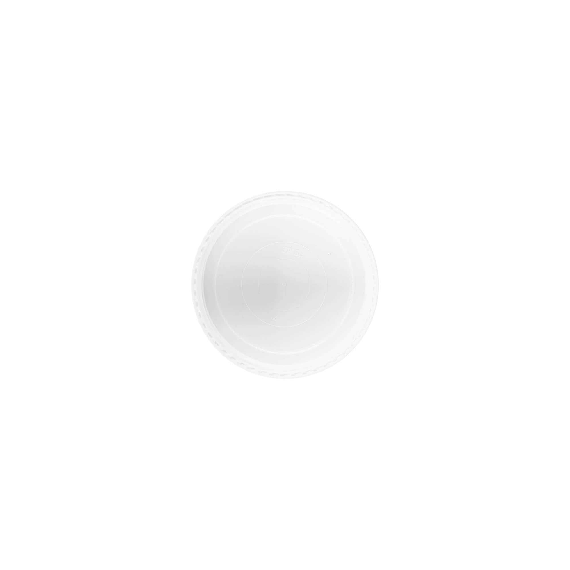 Capac cu filet pentru 30 ml „Bianca”, plastic PP, alb
