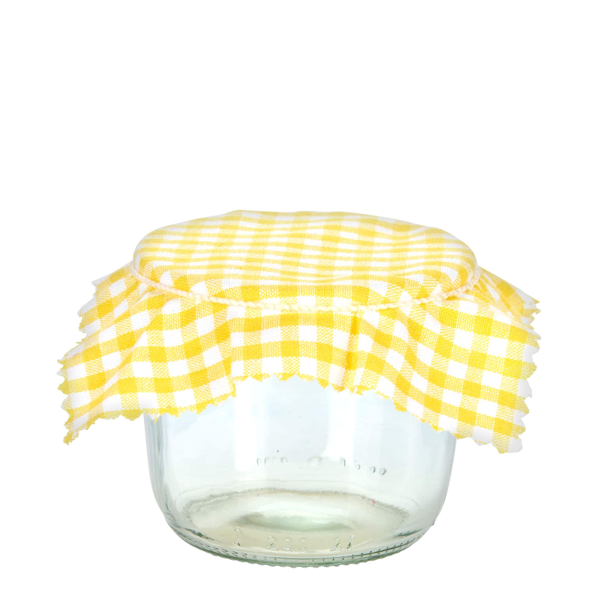 Șervețel textil pătrat, în carouri, 12x12 cm, textil, galben, deschidere: TO38-TO53