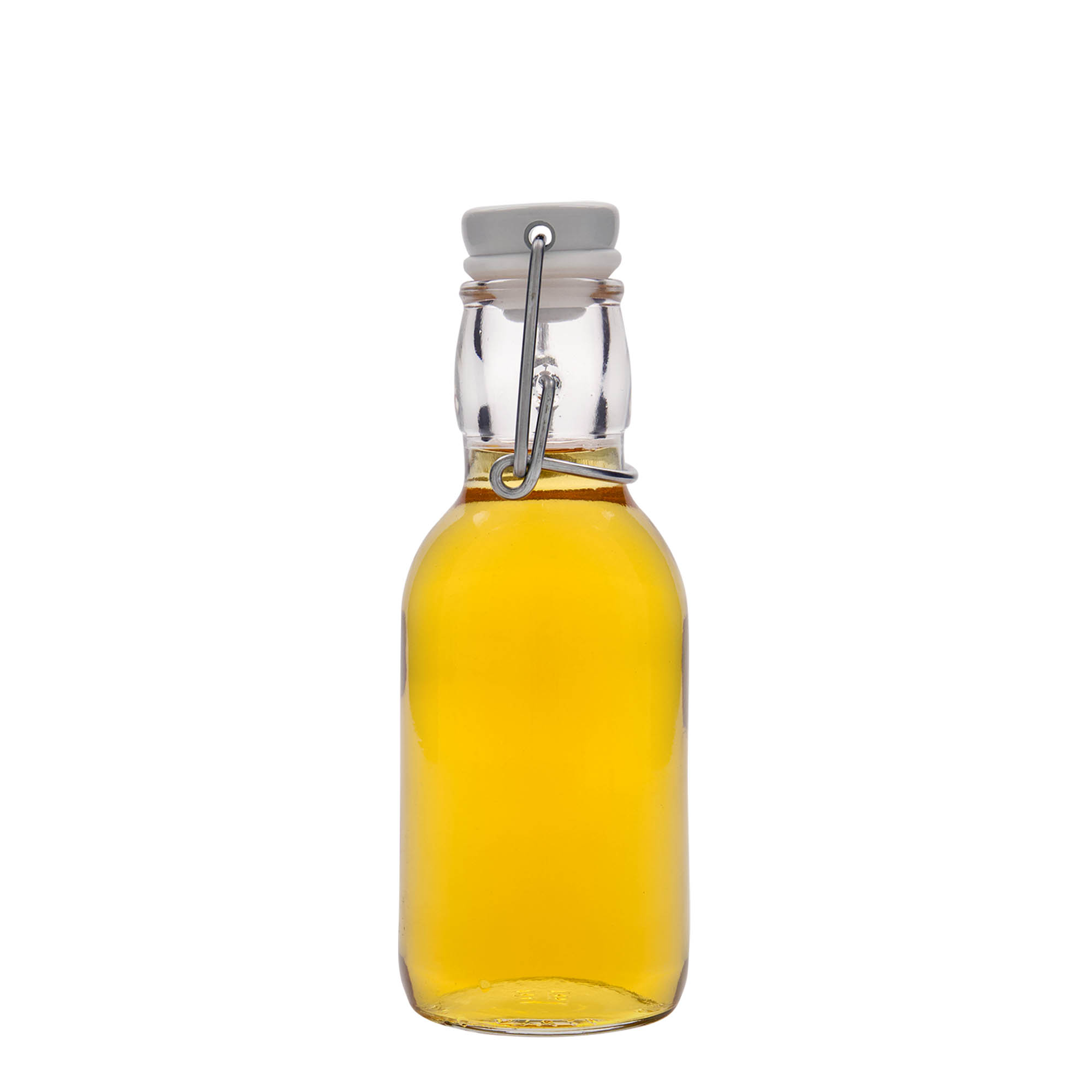 Sticlă de sticlă de 250 ml „Emilia”, deschidere: închidere cu clemă Sticlă de sticlă de 250 ml „Emilia”, deschidere: închidere cu clemă