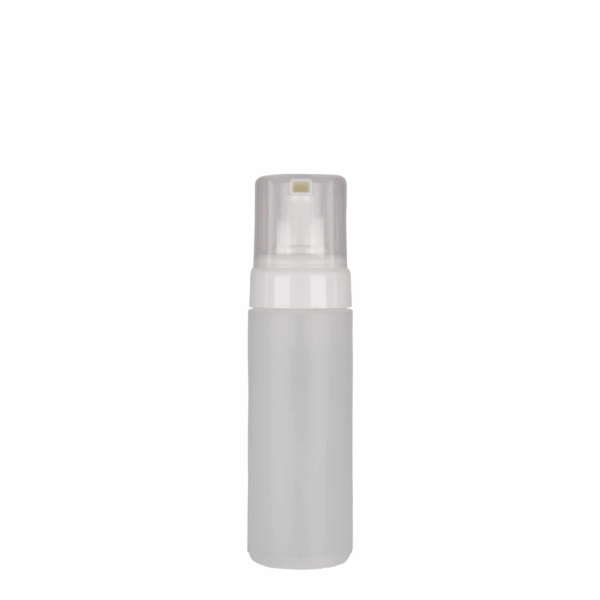 Flacon dozator de 150 ml „Foamer”, plastic PE, natural, gura: capac cu filet
