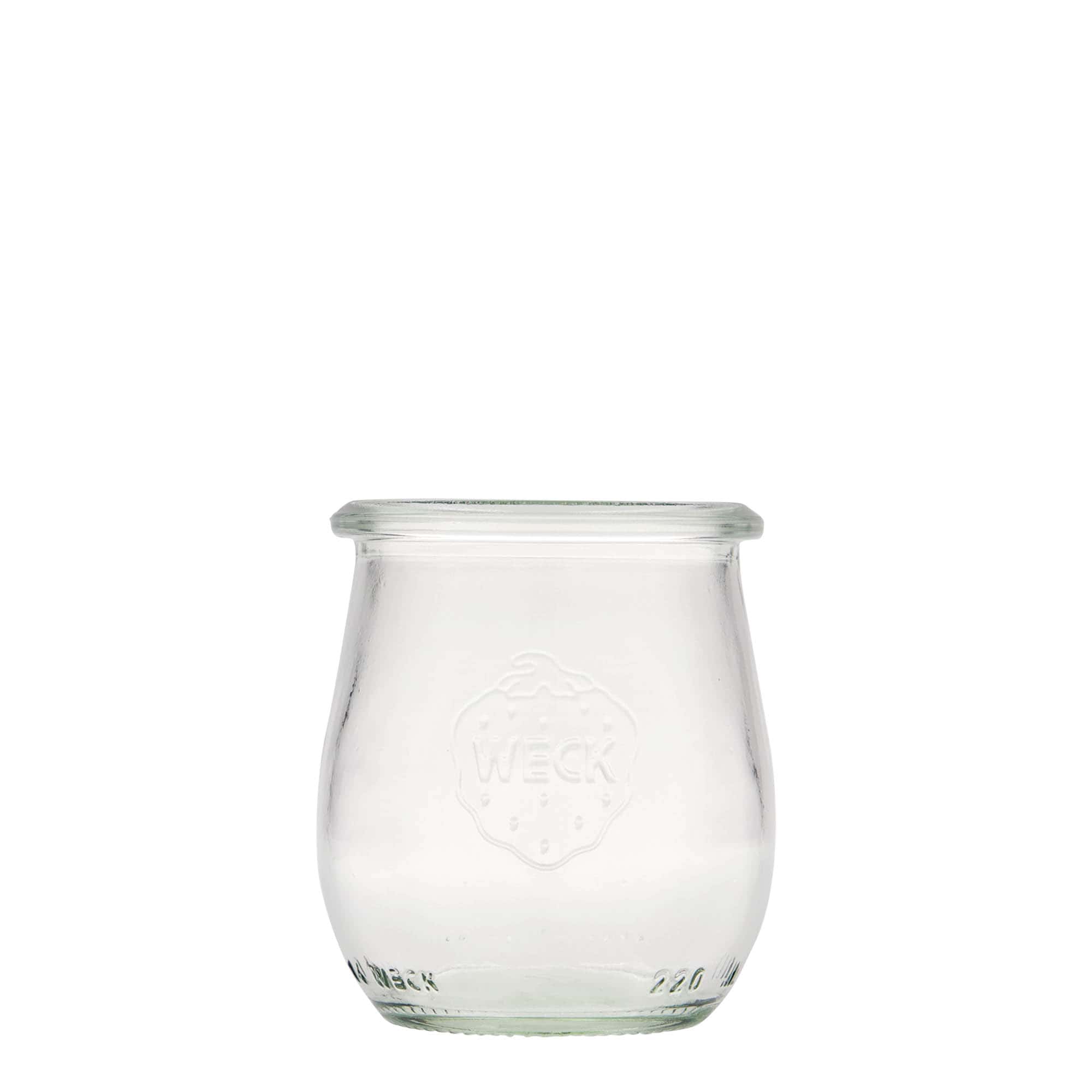 220 ml borcan WECK tip lalea, gura: margine rotundă