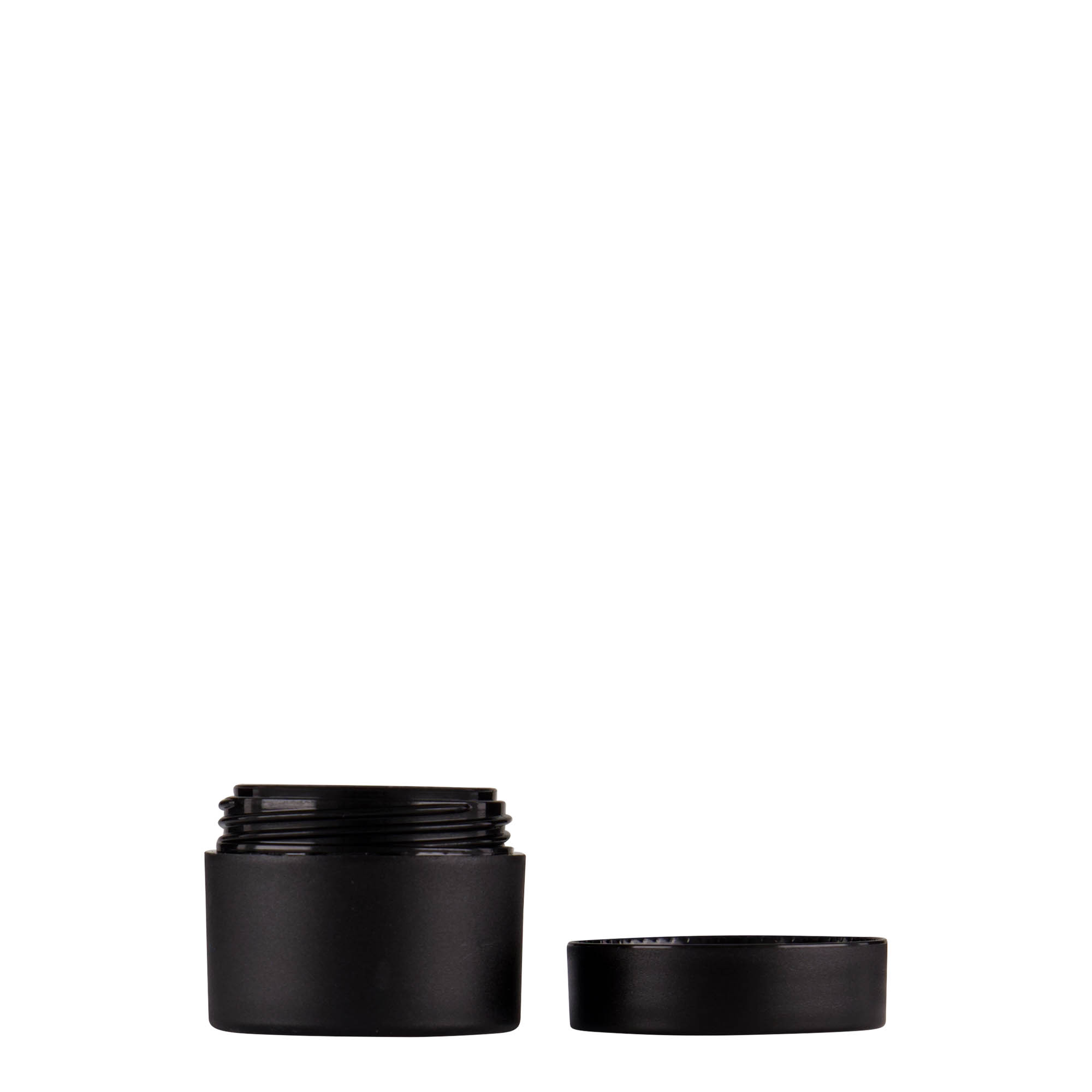 5 ml cutie din plastic „Antonella”, PP, negru, gura: capac cu filet
