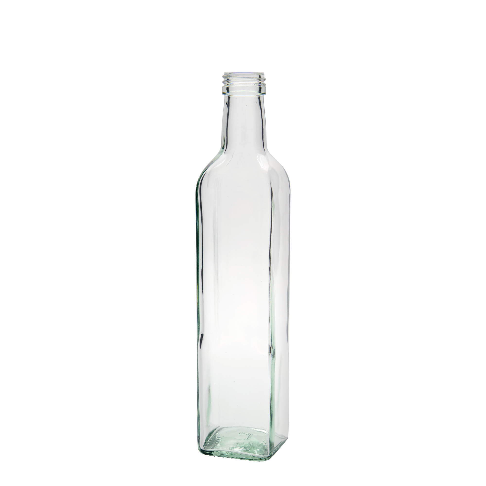 Sticlă de sticlă de 500 ml „Marasca”, pătrată, gura: PP 31,5