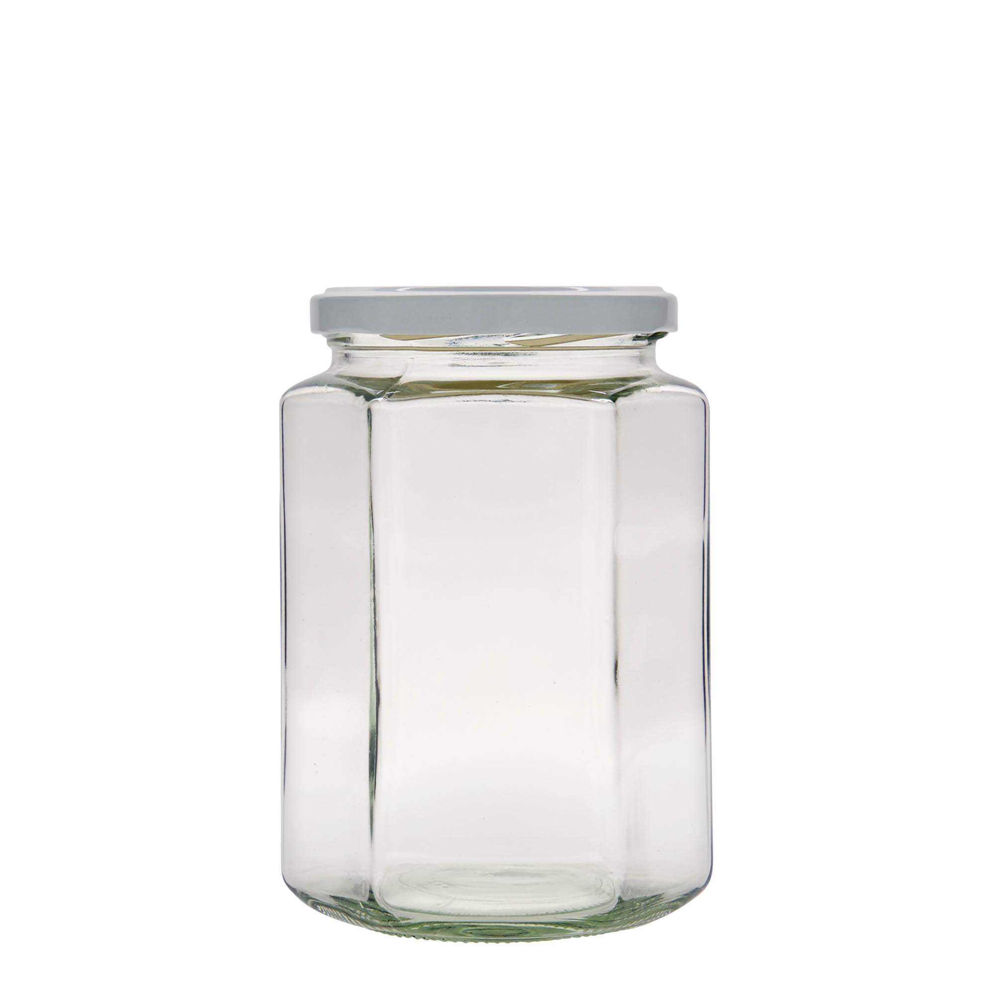 770 ml borcan hexagonal, gura: twist-off (TO 82) 770 ml borcan hexagonal, gura: twist-off (TO 82)