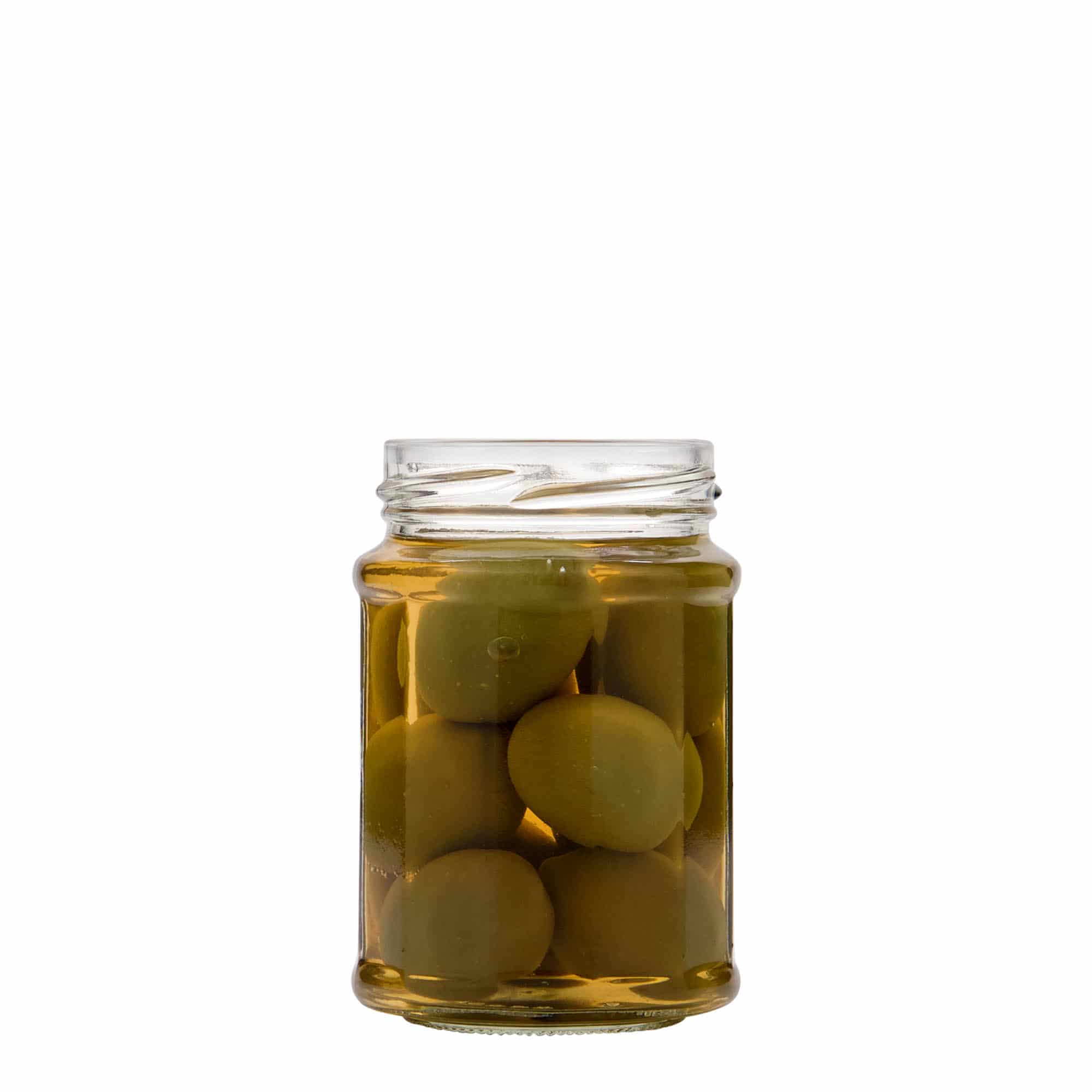 192 ml borcan cu fațete, douăsprezece laturi, gura: Twist-Off (TO 58)