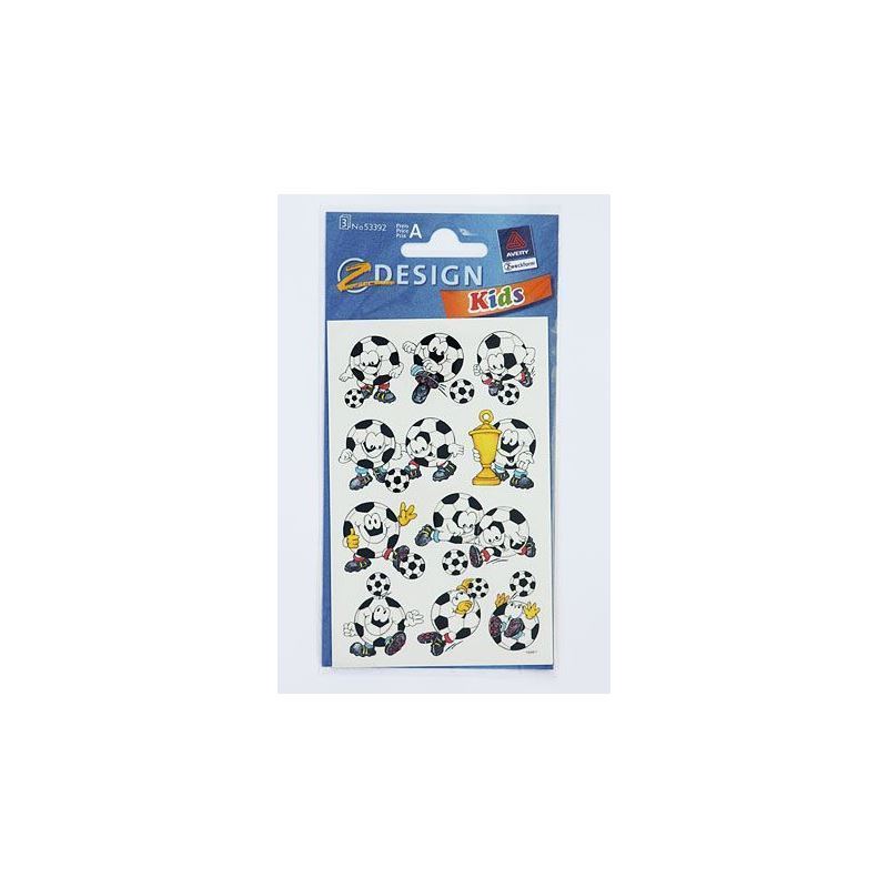 Zweckform autocolante „Mingi de fotbal cu fețe“, hârtie, multicolor Zweckform autocolante „Mingi de fotbal cu fețe“, hârtie, multicolor