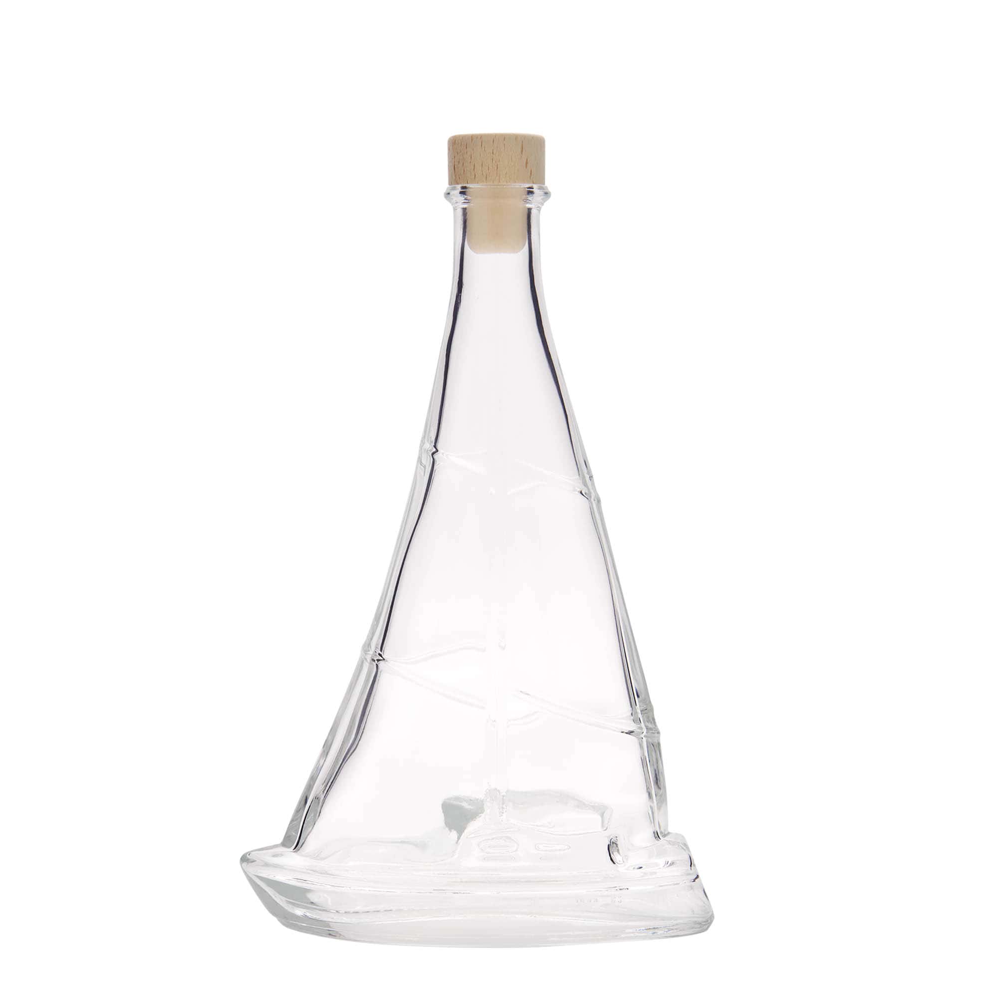 Sticlă de sticlă de 350 ml „Barcă cu vele”, gura: dop de plută