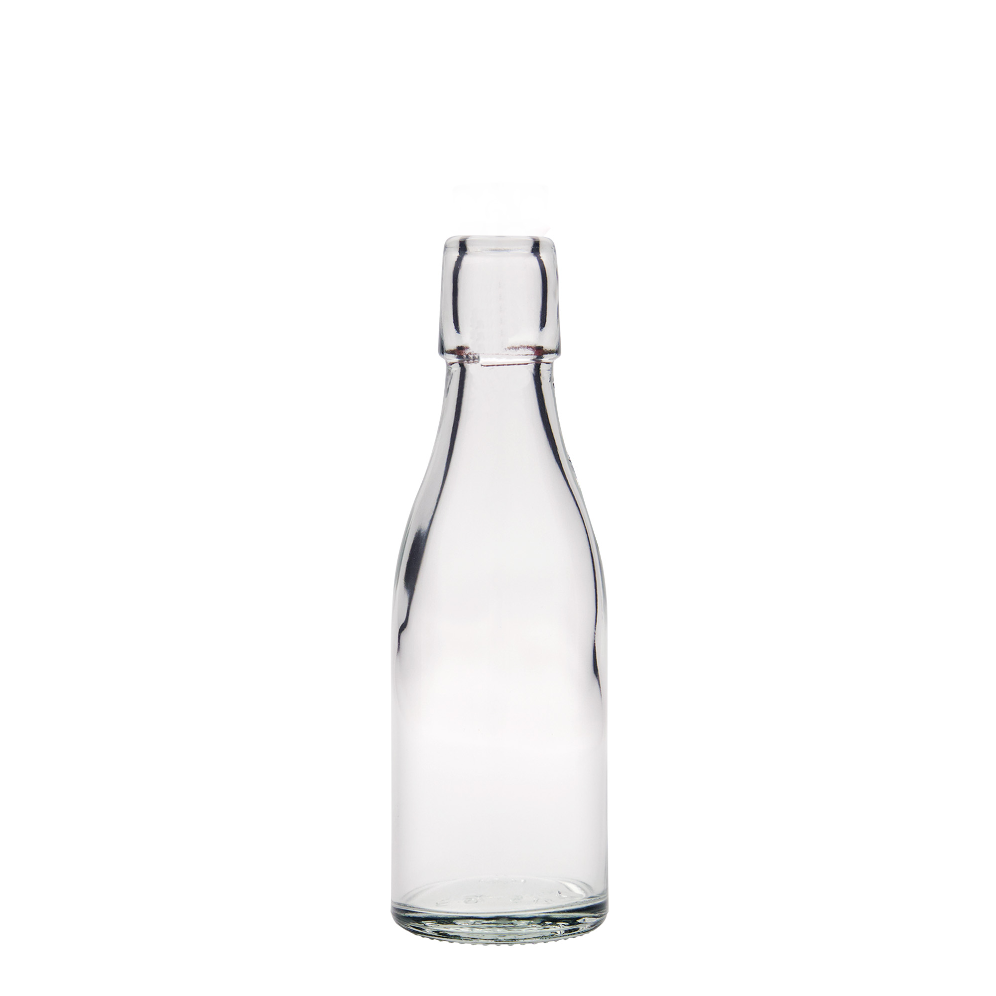 Sticlă de sticlă de 200 ml „Paul”, gât: închidere cu clemă Sticlă de sticlă de 200 ml „Paul”, gât: închidere cu clemă