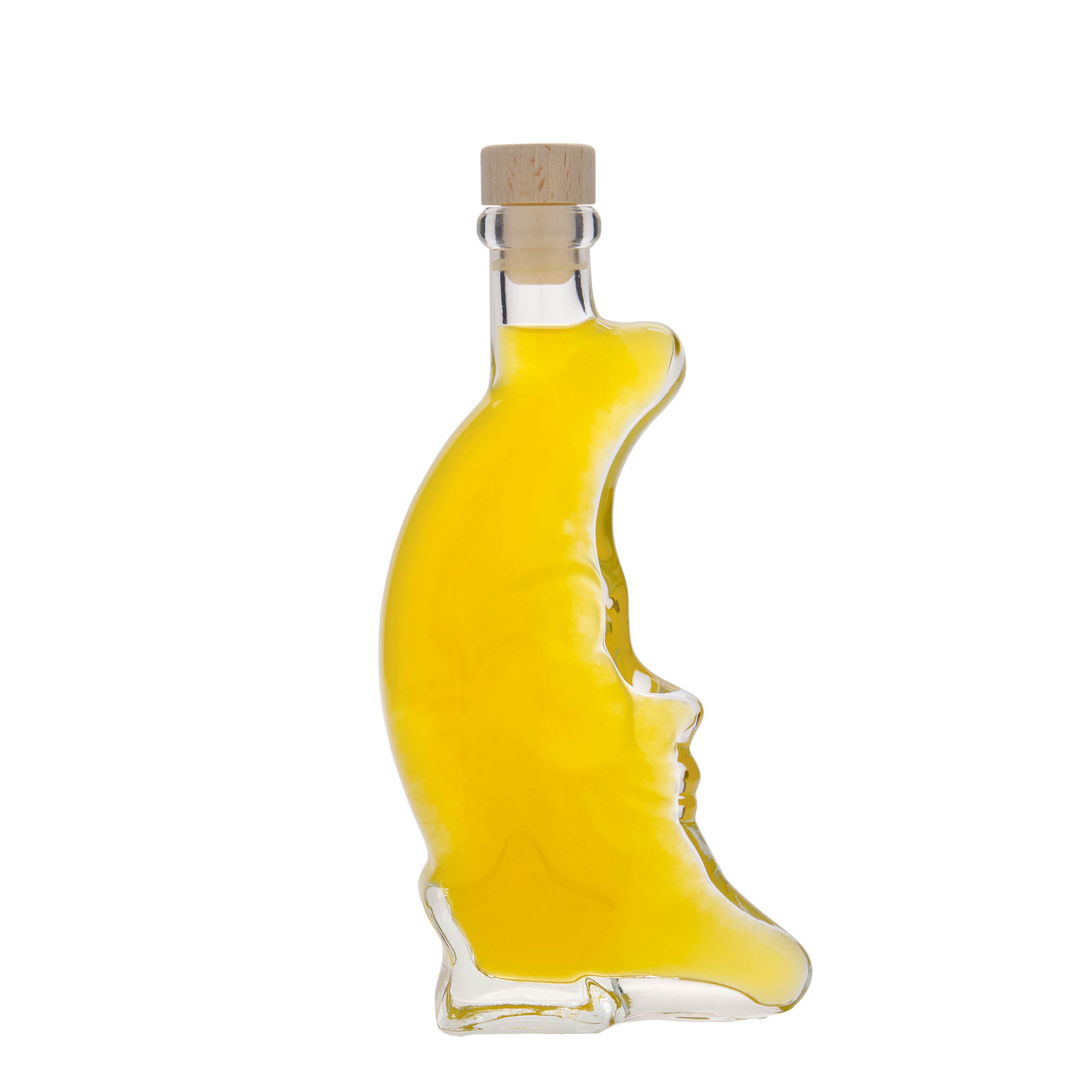 Sticlă de sticlă de 200 ml „Lună”, gură: dop de plută Sticlă de sticlă de 200 ml „Lună”, gură: dop de plută