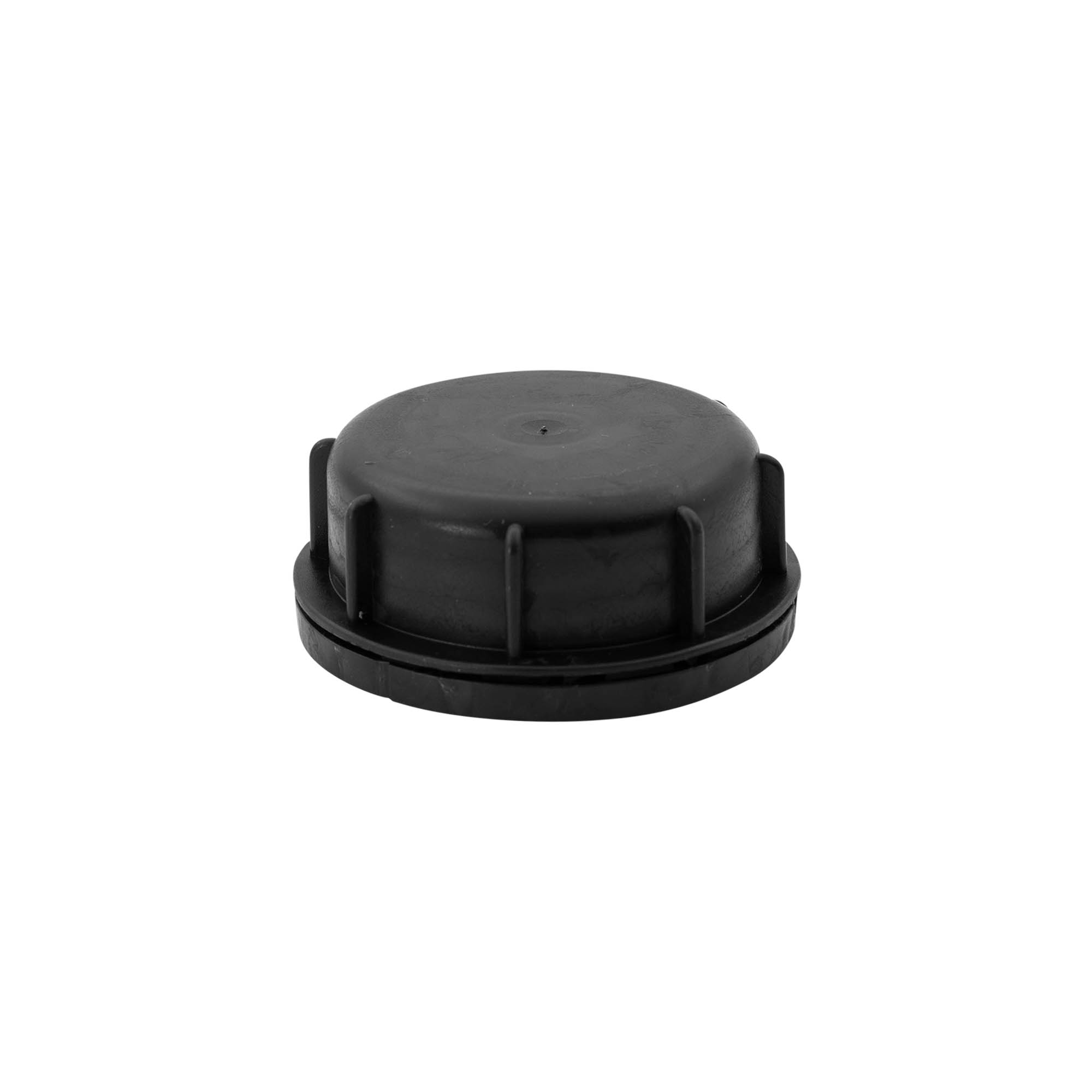 Capac cu filet, plastic PP, negru, pentru deschidere: ND60