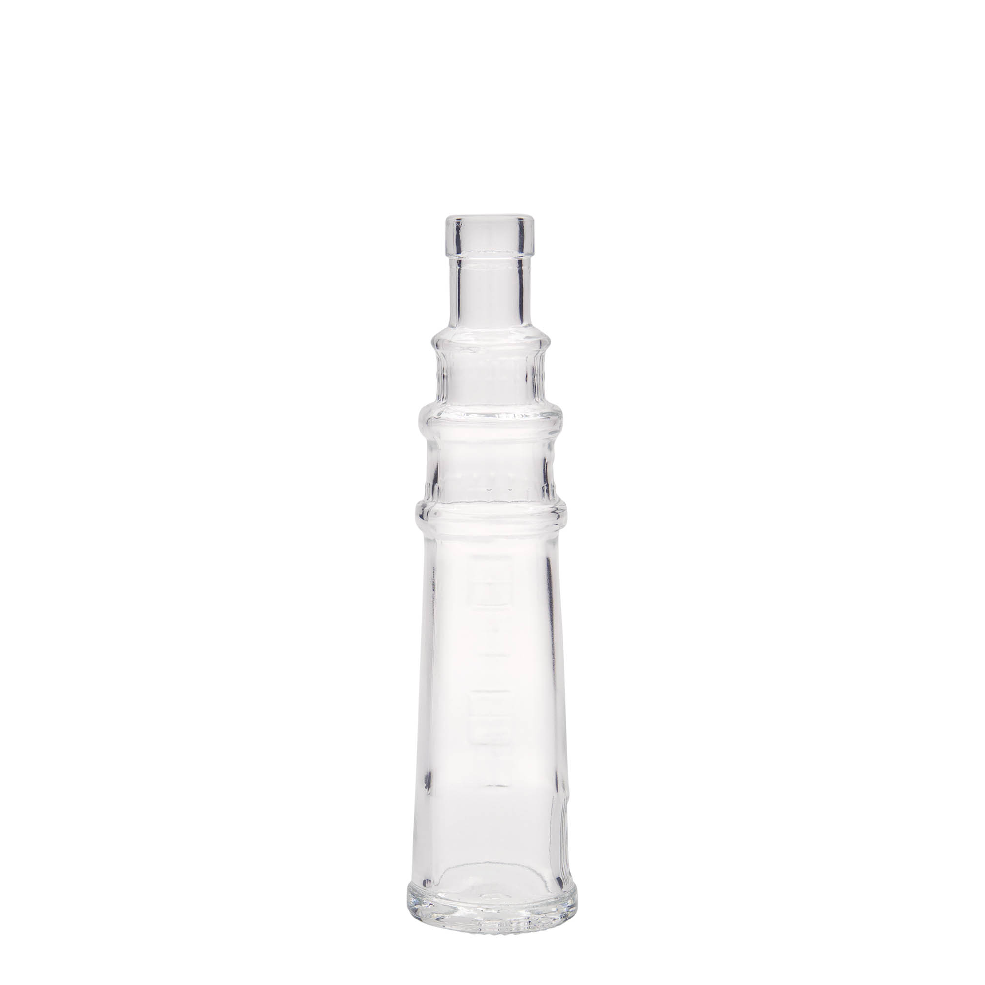 Sticlă de sticlă de 100 ml „Leuchtturm”, gura: dop de plută Sticlă de sticlă de 100 ml „Leuchtturm”, gura: dop de plută