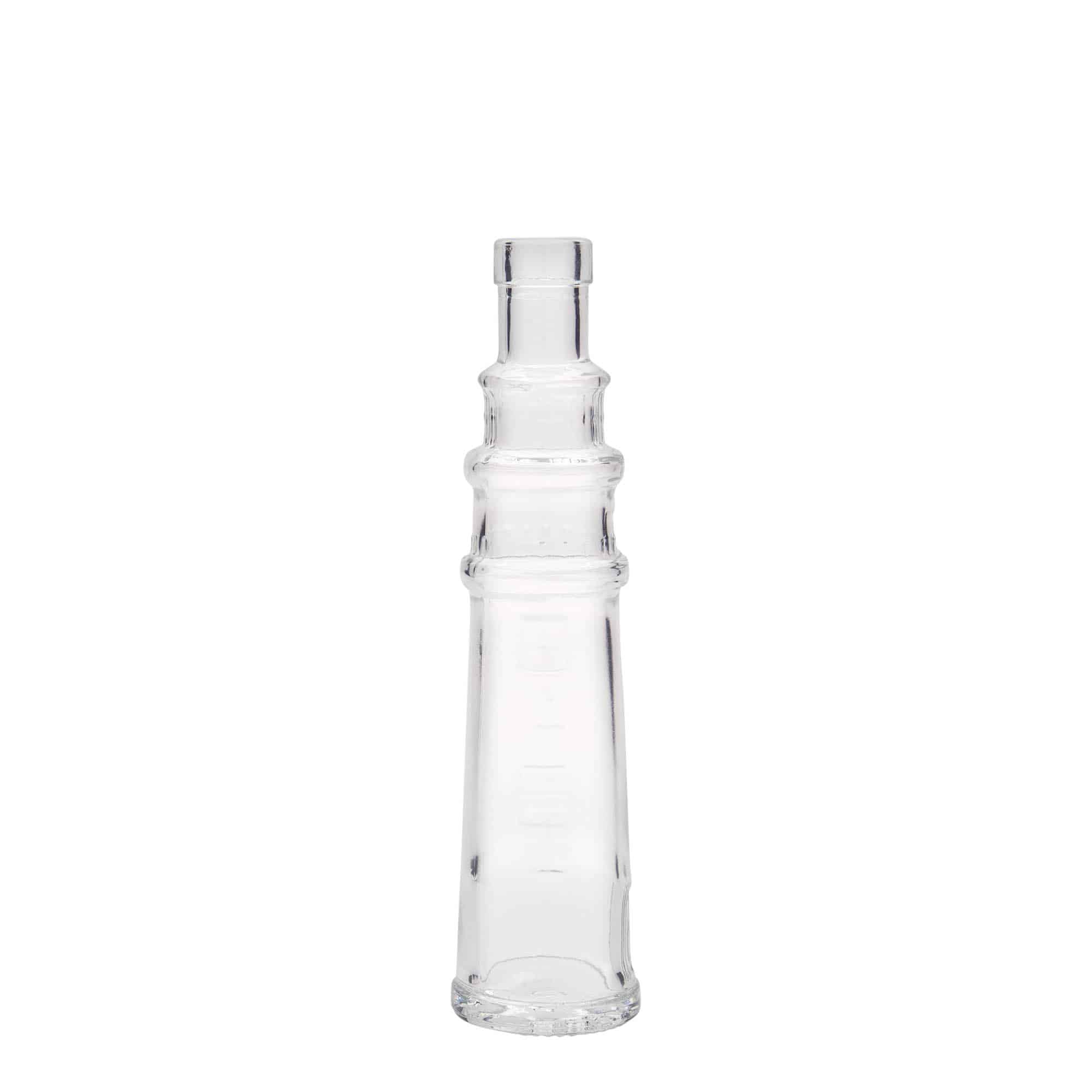 Sticlă de sticlă de 100 ml „Leuchtturm”, gura: dop de plută