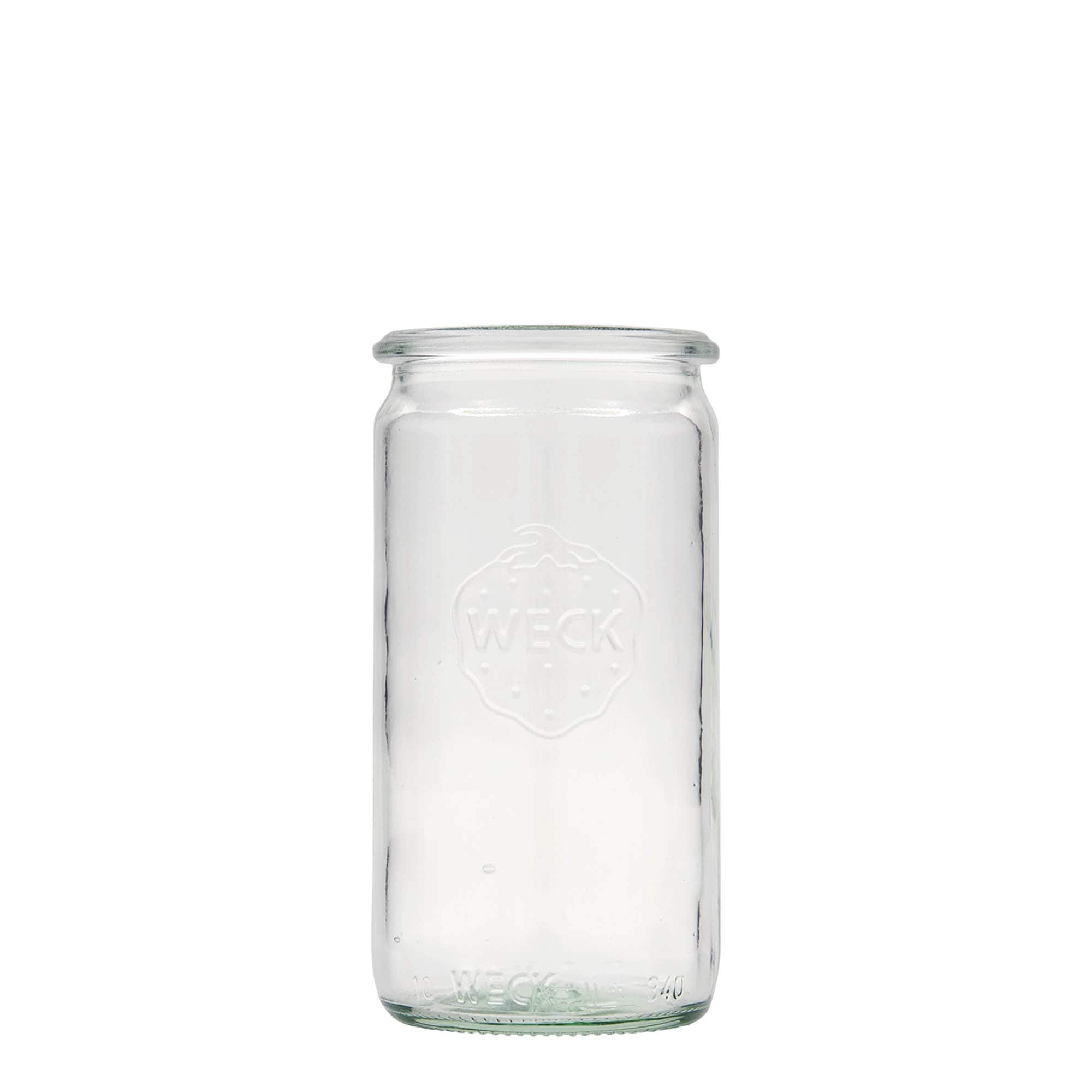 340 ml borcan cilindric WECK, gură: margine rotundă