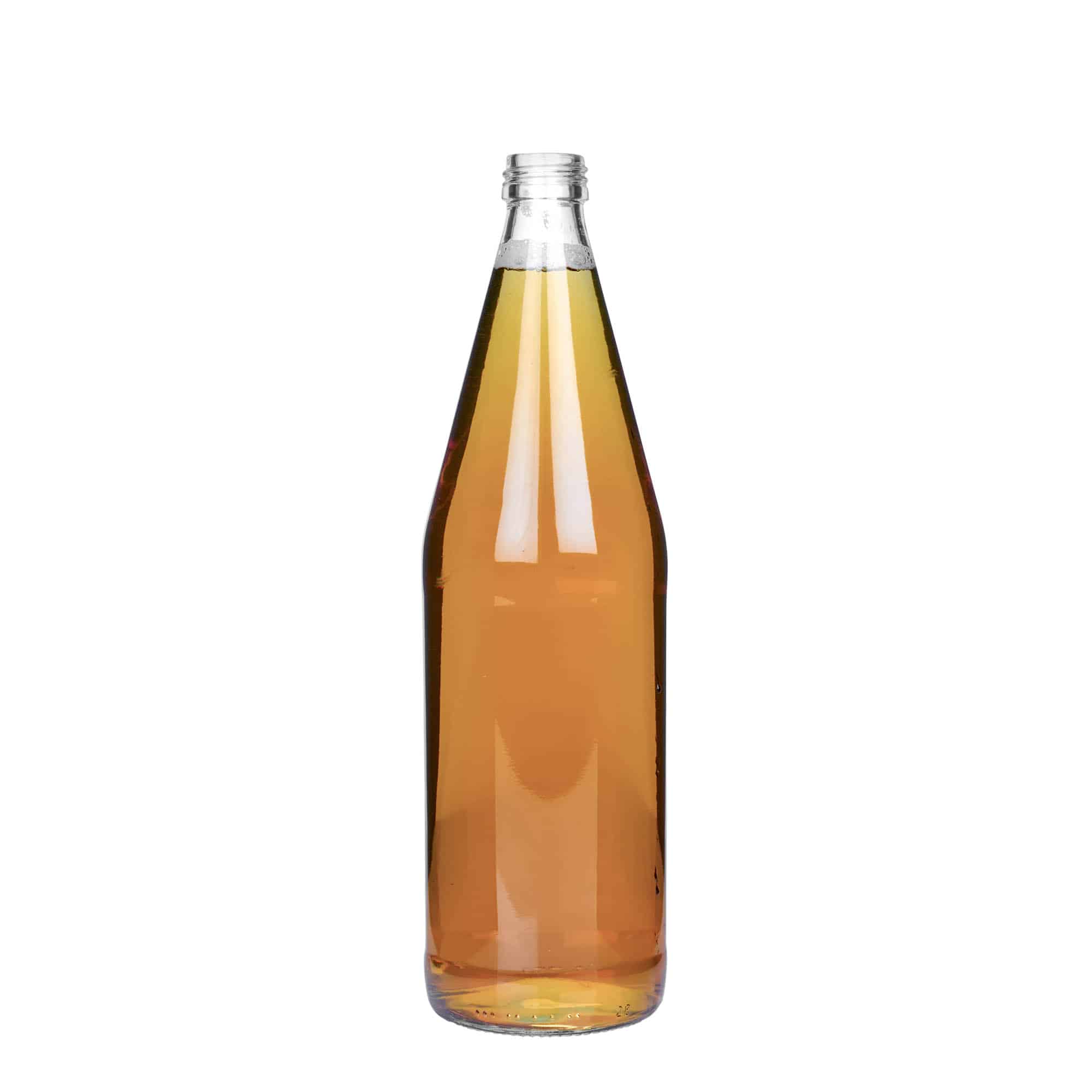 750 ml sticlă universală în formă de morcov, sticlă, gât: PP 28