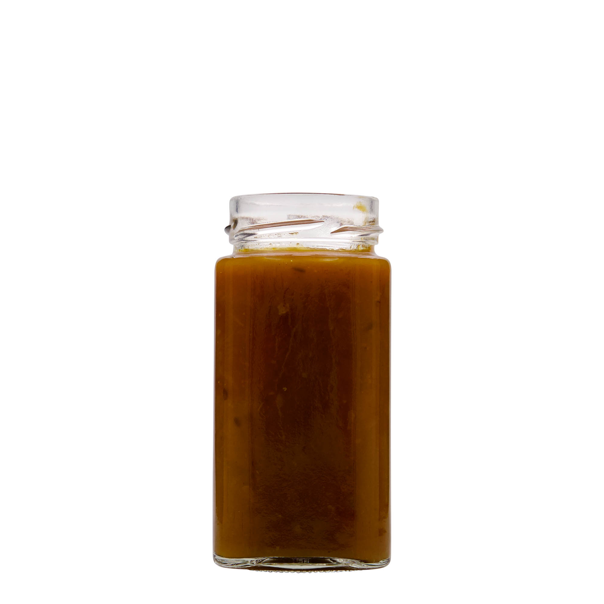 314 ml borcan pătrat „Funny”, gura: Deep-Twist-Off (DTO 58)