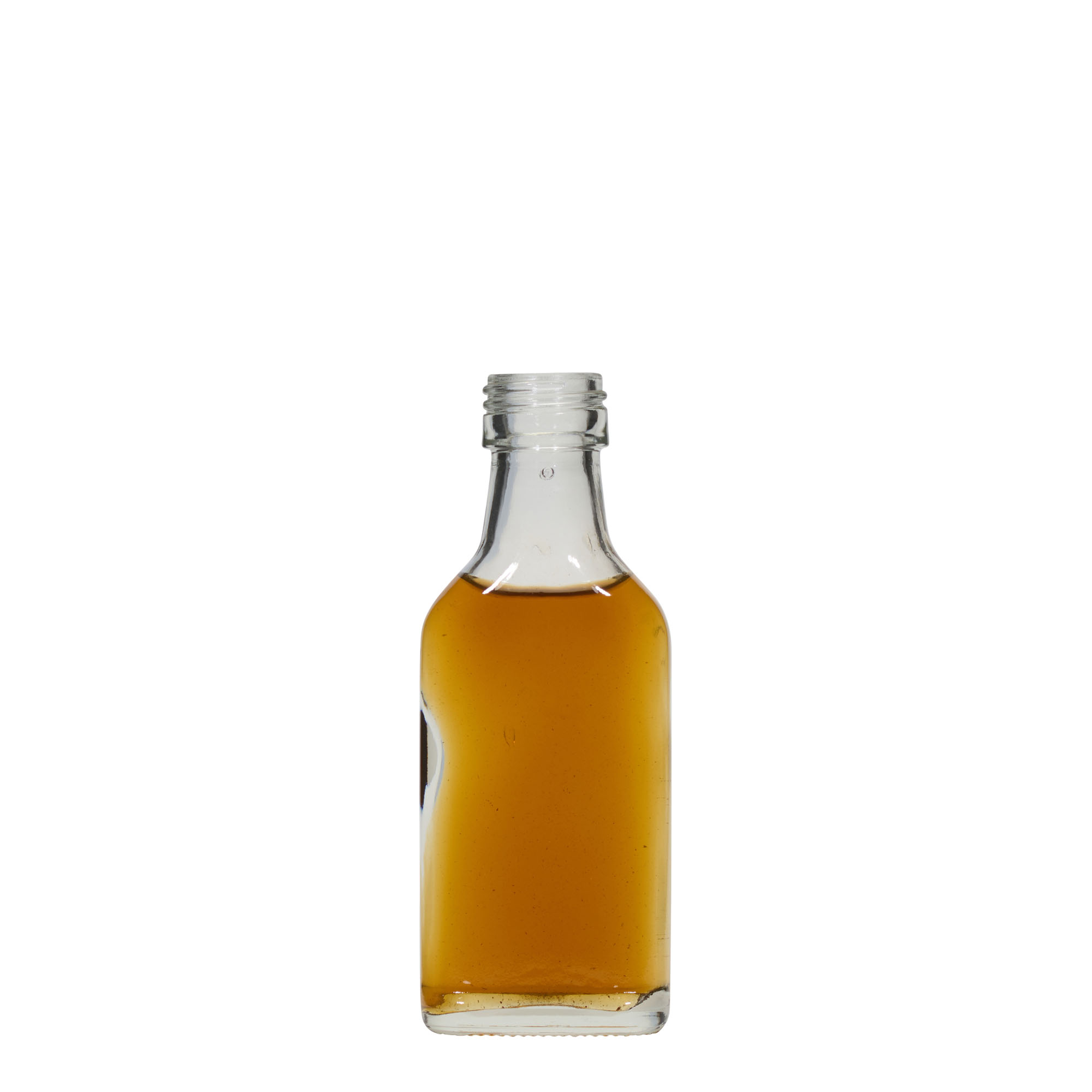 Sticluță de buzunar de 40 ml, dreptunghiulară, gura: PP 22 Sticluță de buzunar de 40 ml, dreptunghiulară, gura: PP 22