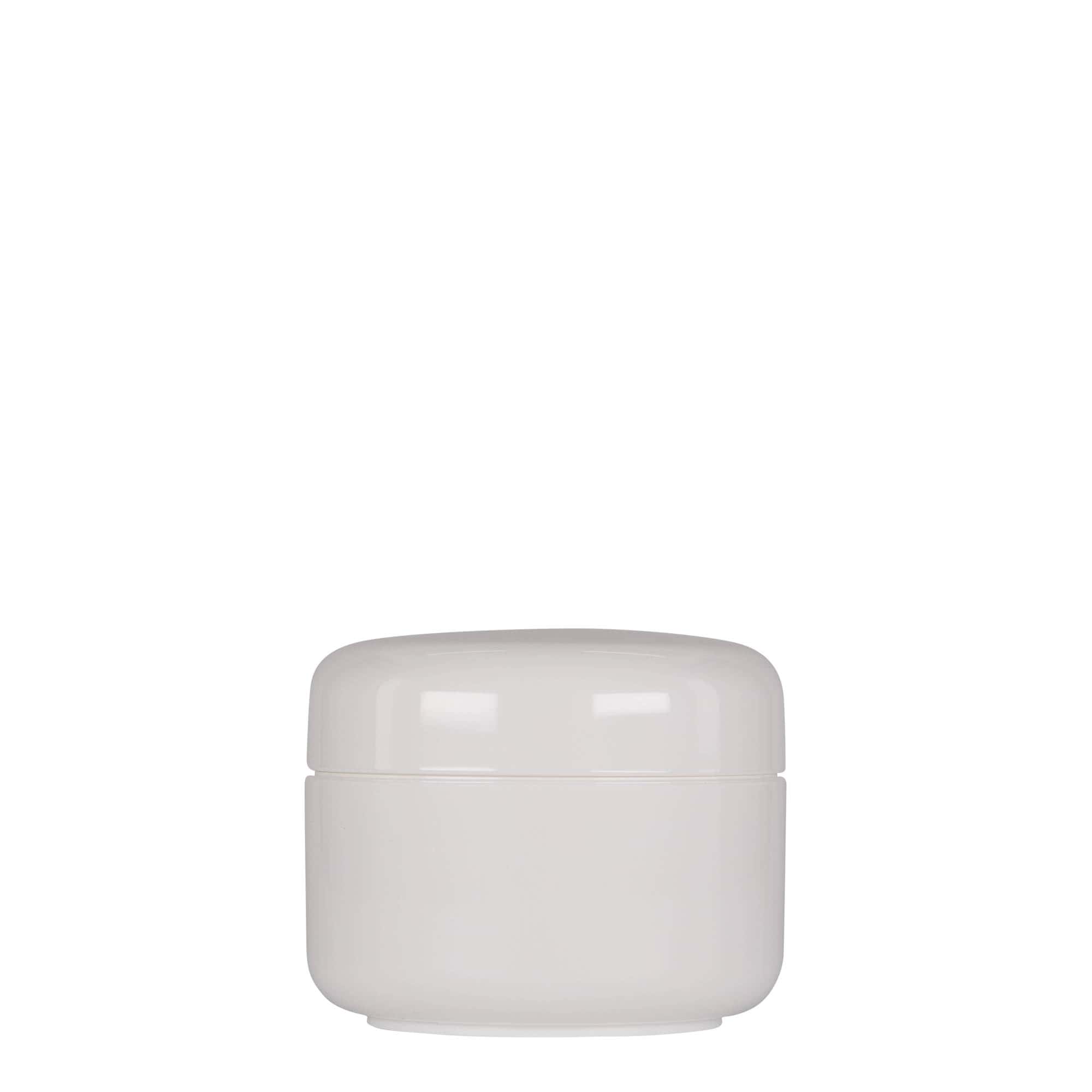 150 ml cutie din plastic „Bianca”, PP, alb, gura: capac cu filet