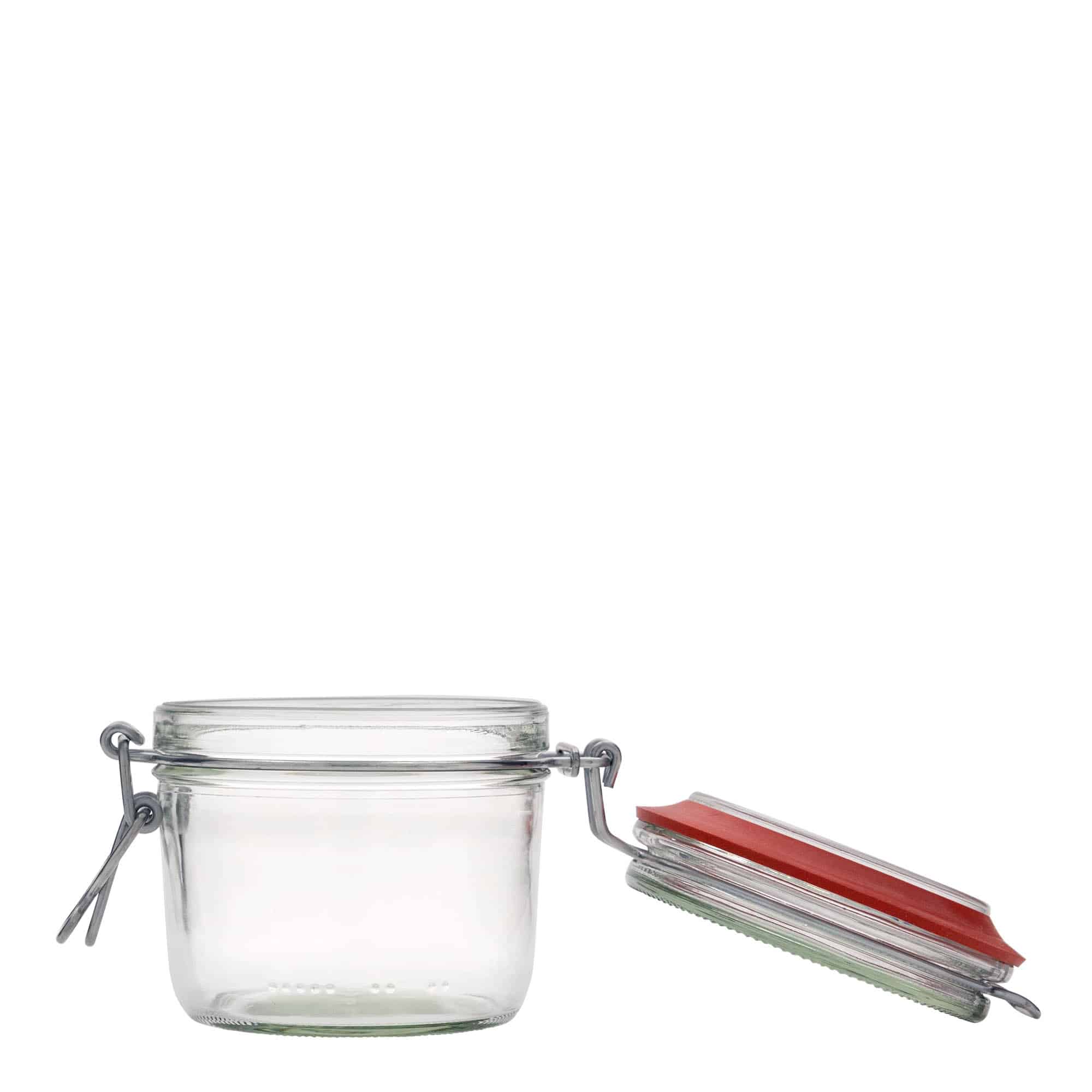 400 ml borcan plat cu clemă metalică, gura: închidere cu clemă metalică