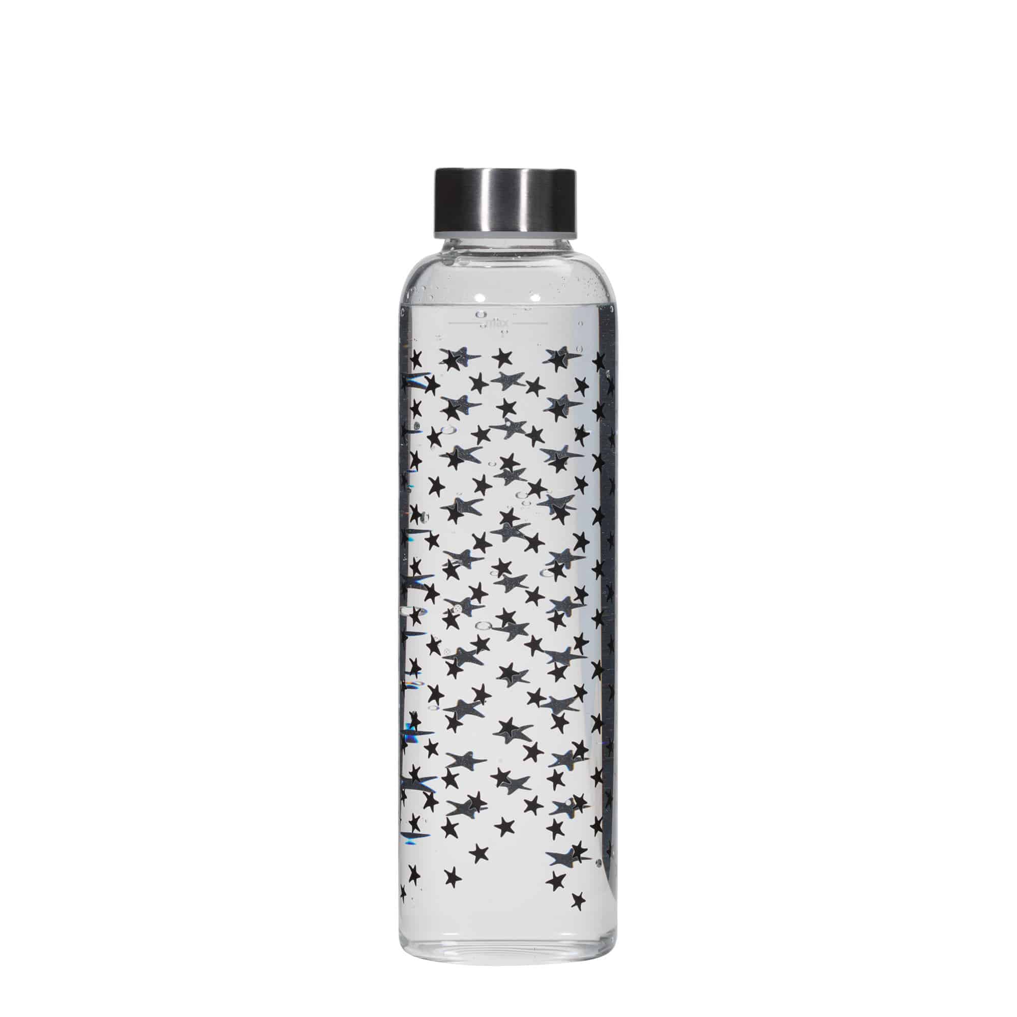 Sticlă de băut 500 ml „Perseus - Stele Negre”, gura: capac cu filet