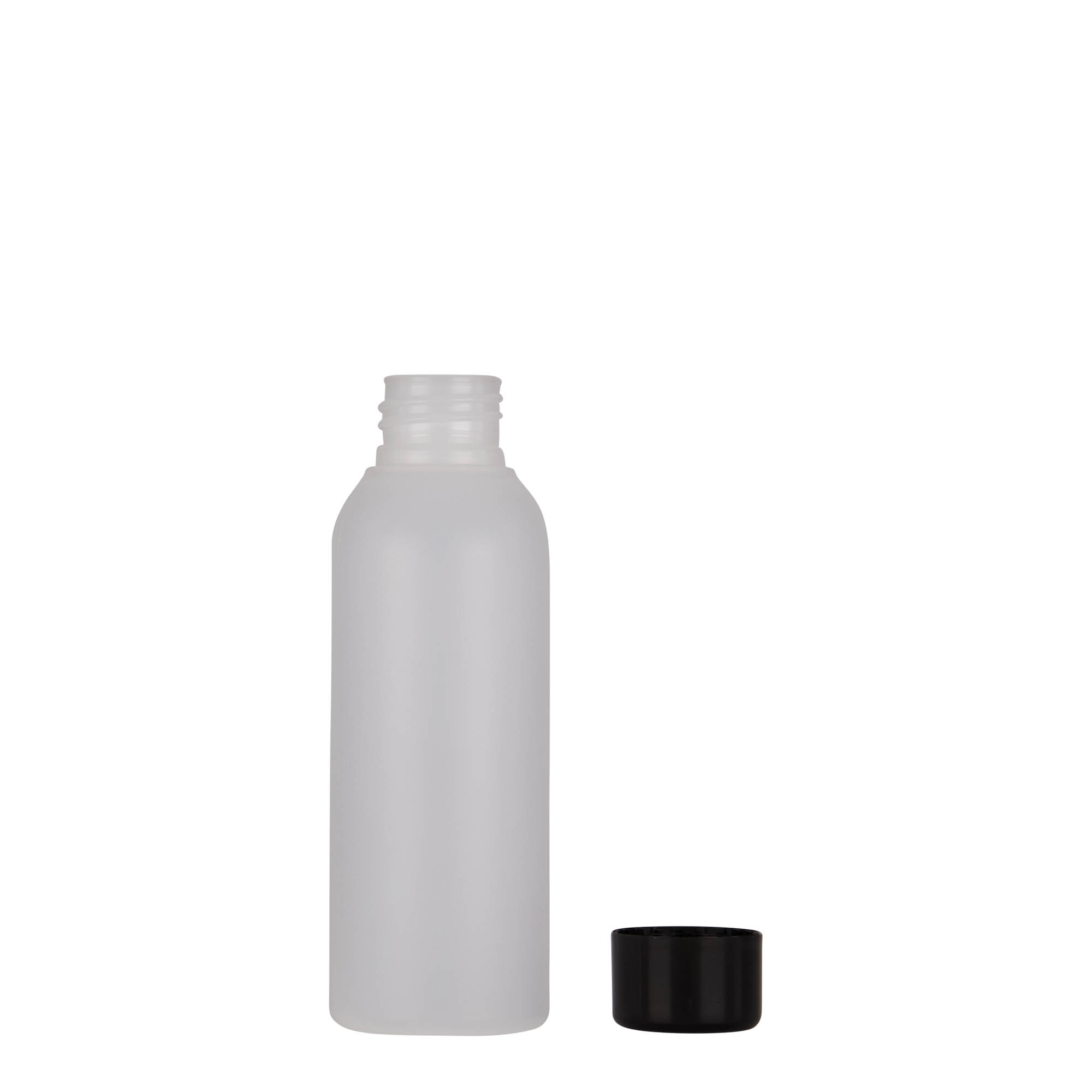 100 ml sticlă din plastic „Tuffy”, HDPE, natural, gura: 24/410