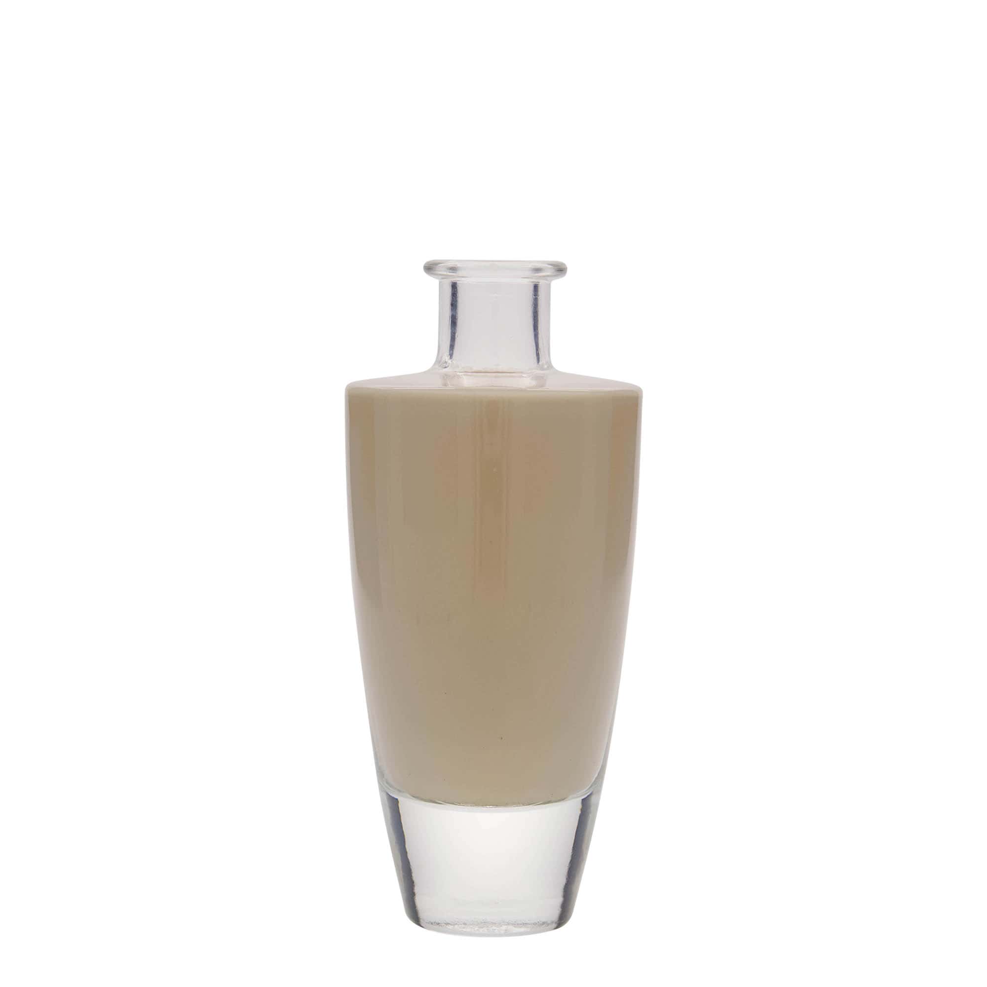 Sticlă de sticlă de 200 ml „Vanessa”, ovală, gură: dop de plută