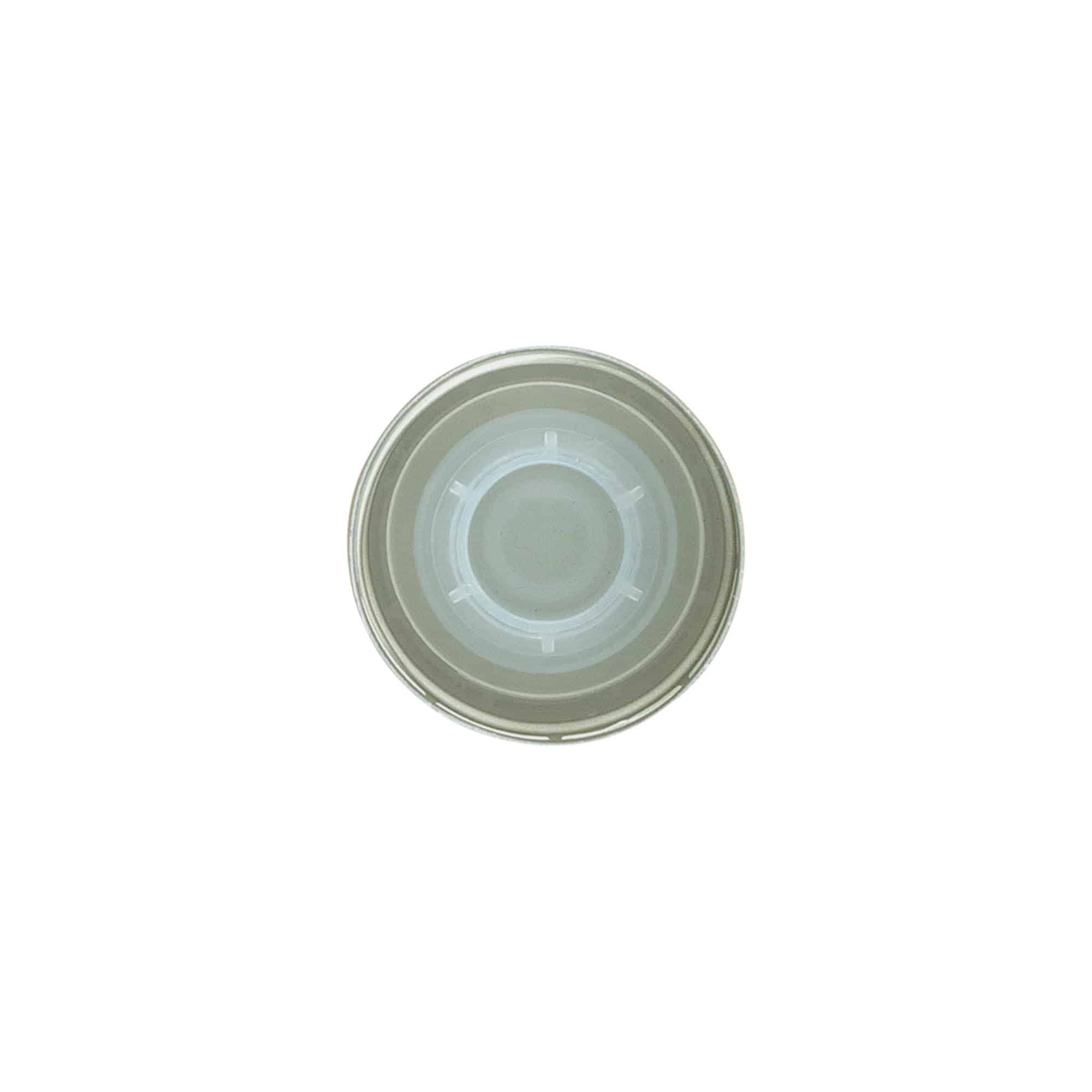 Capac cu filet și insert pentru turnare, metal-plastic, auriu, pentru deschidere: PP 31,5