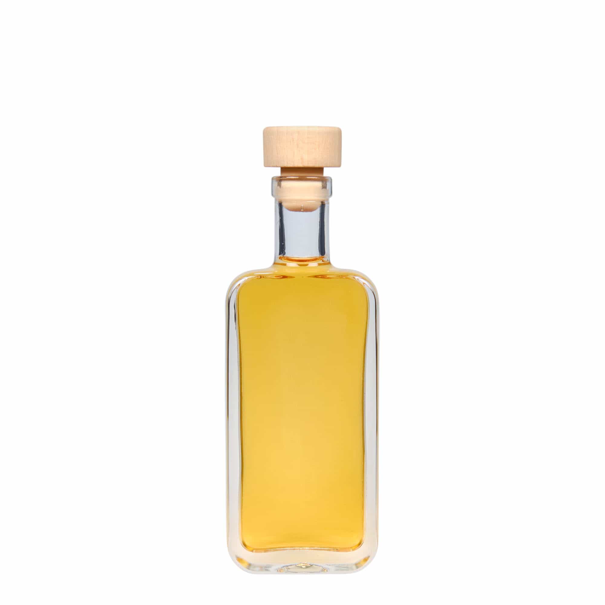 Sticlă de sticlă de 100 ml 'Nice', dreptunghiulară, gura: dop