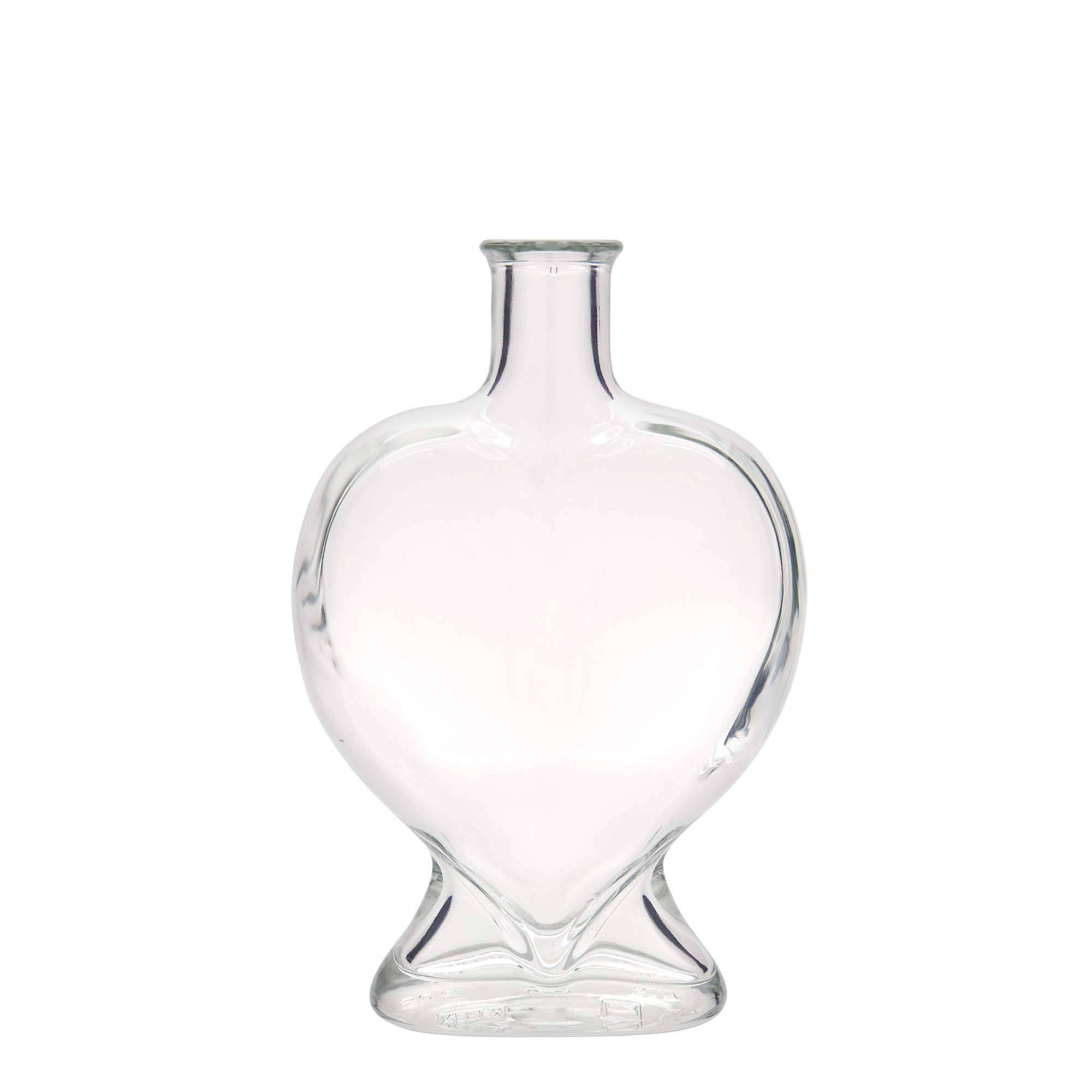 Sticlă de sticlă de 500 ml „Inimă”, gură: plută