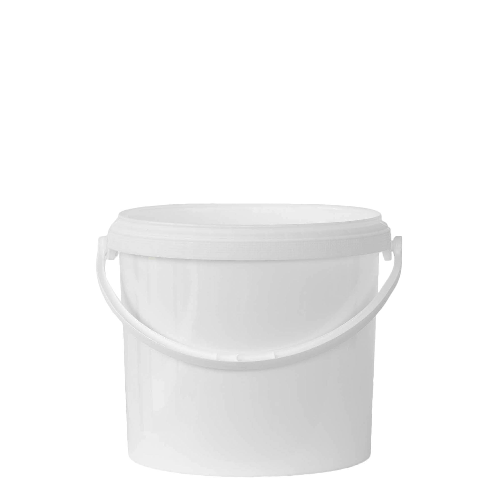 Galeată de 5 l, plastic PP, albă