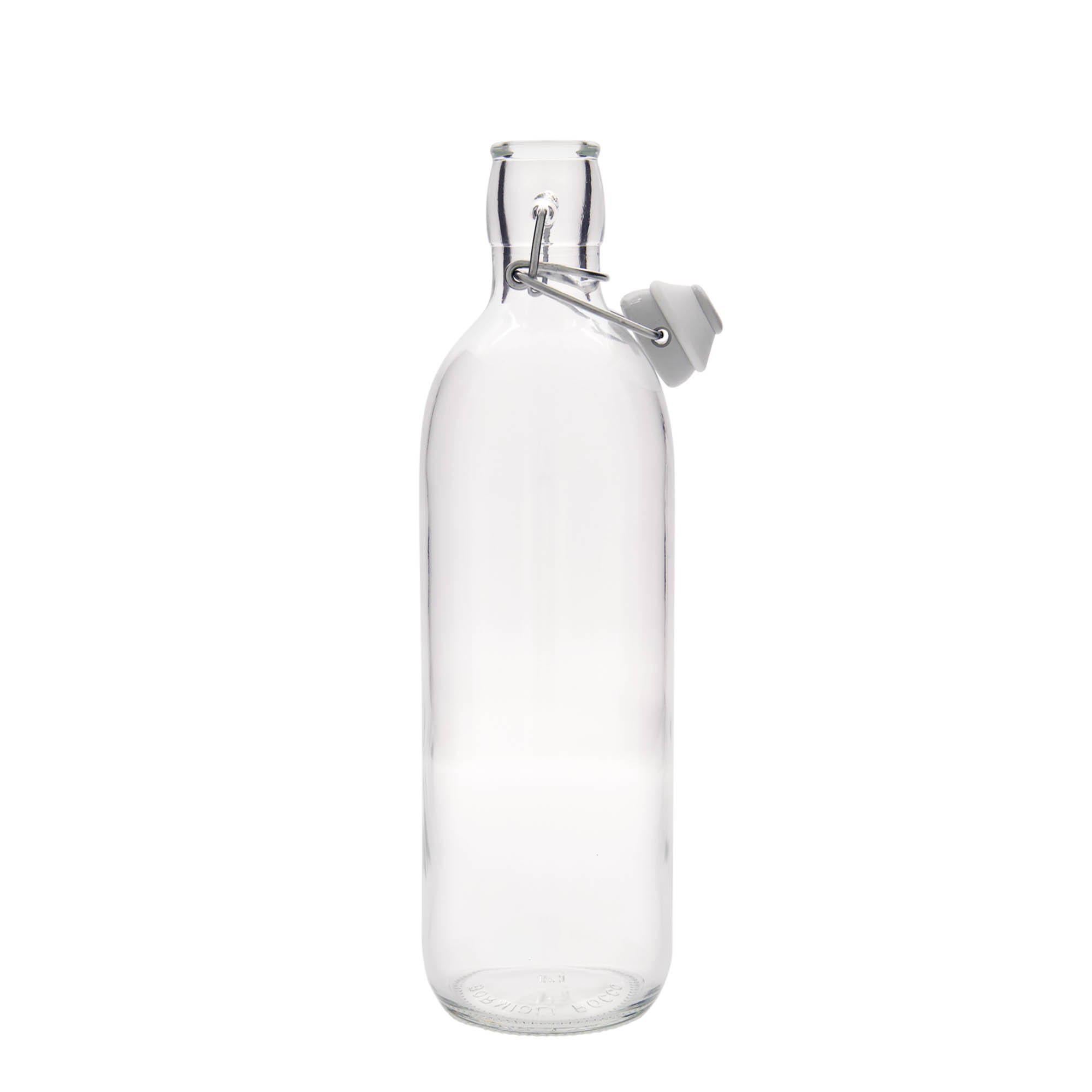 Sticlă de sticlă de 1.000 ml „Emilia”, gura: închidere cu clemă Sticlă de sticlă de 1.000 ml „Emilia”, gura: închidere cu clemă