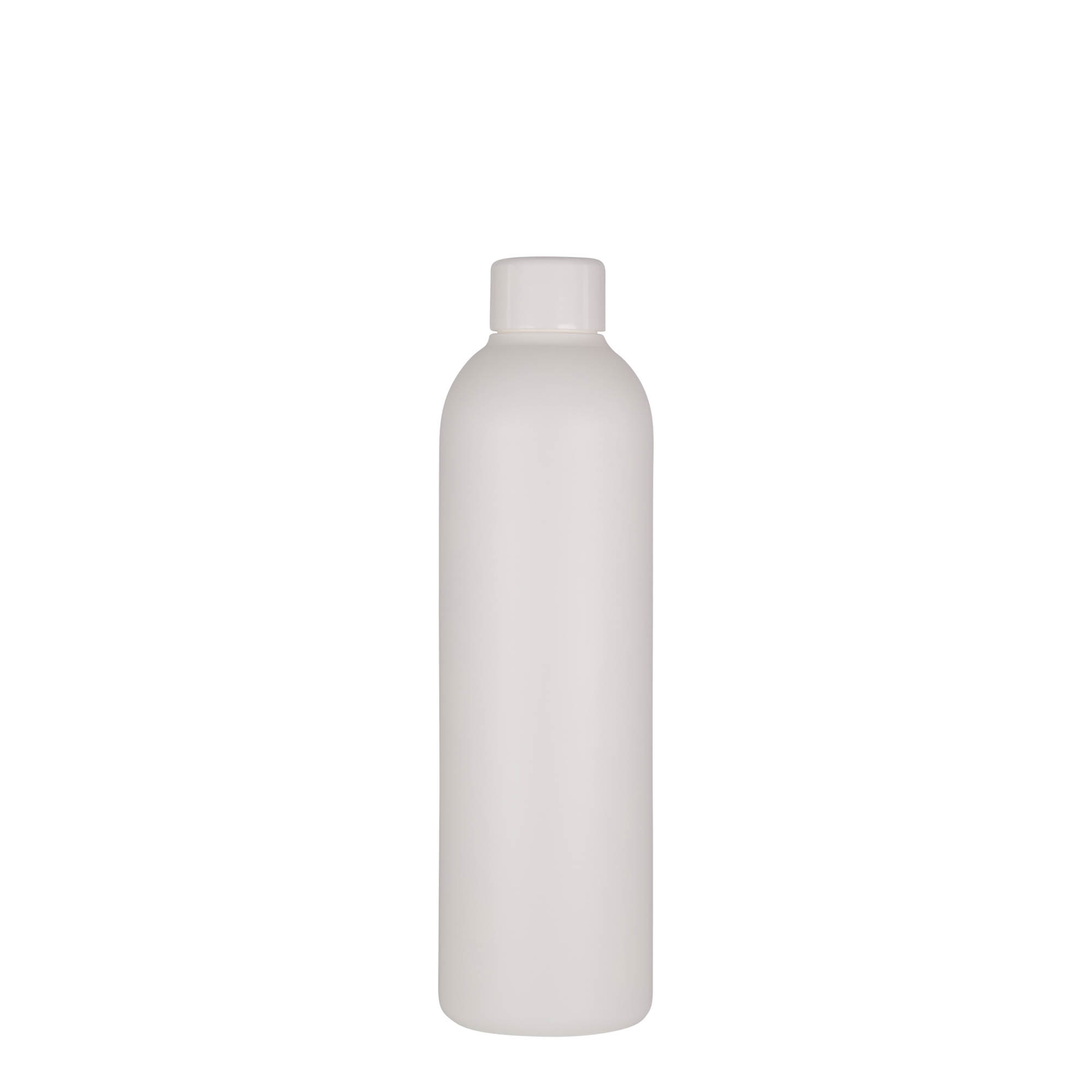 250 ml sticlă din plastic „Tuffy”, HDPE, albă, gât: 24/410