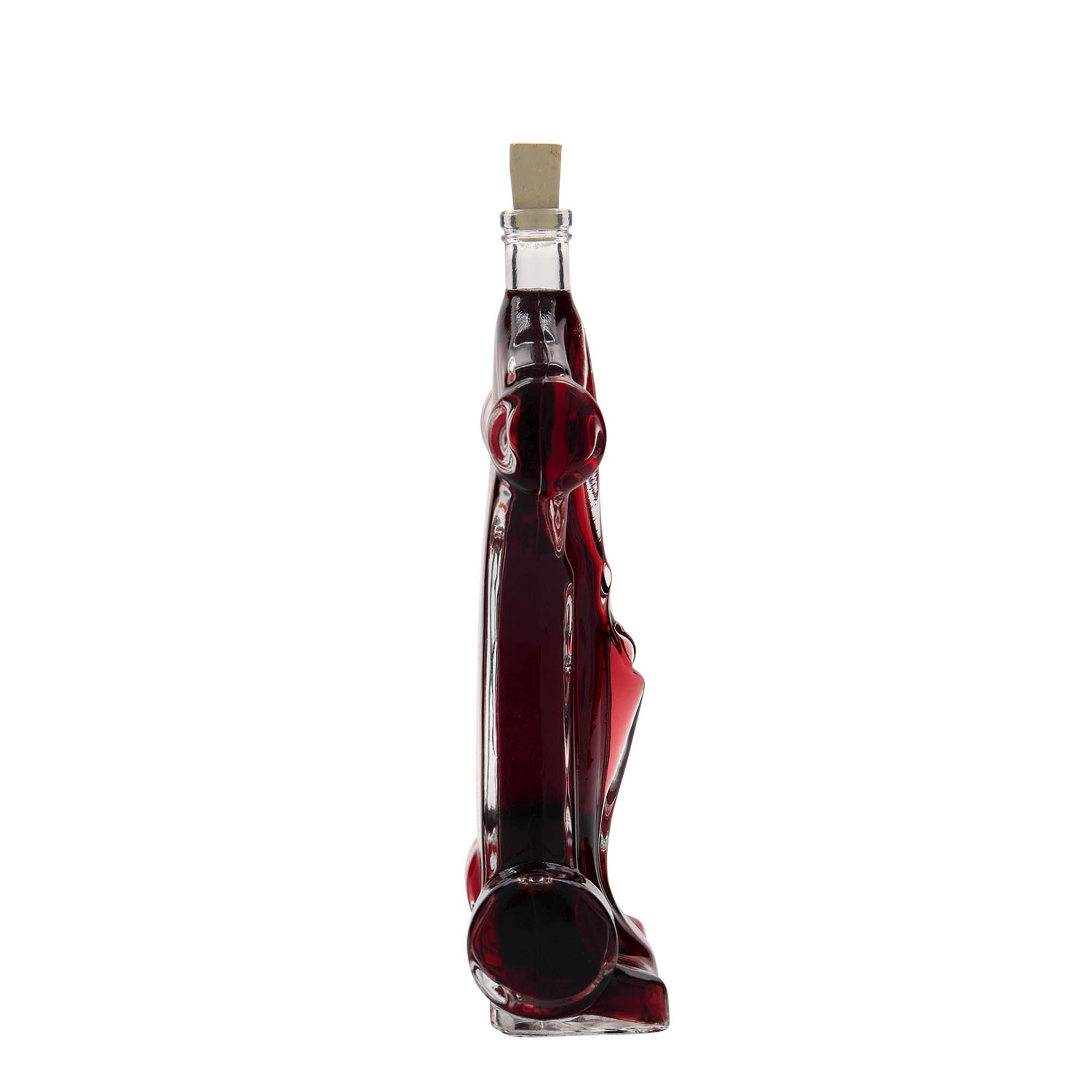 Sticlă de sticlă de 200 ml „Mașină de curse”, gura: dop