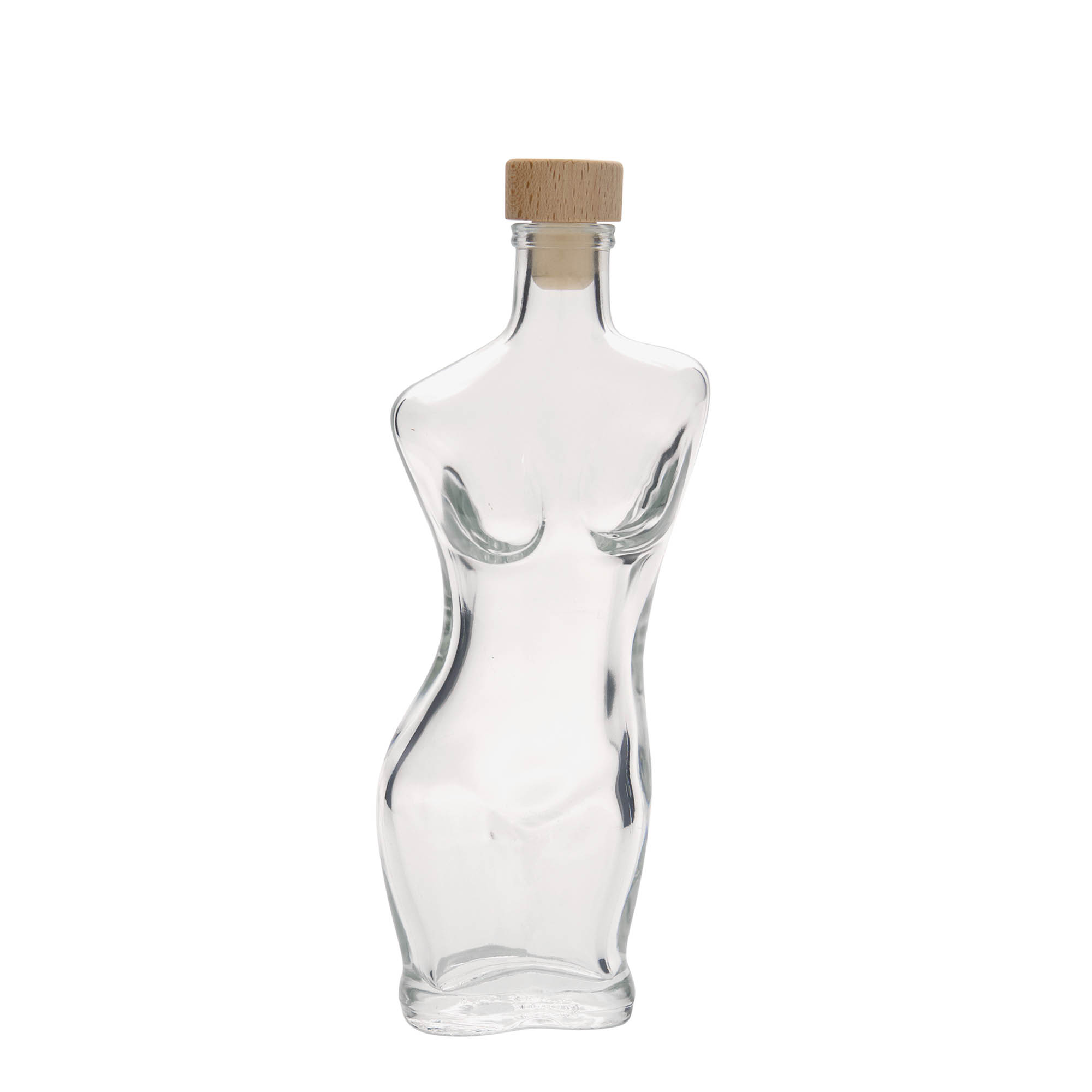 Sticlă de sticlă de 200 ml „Eva”, gură: dop de plută