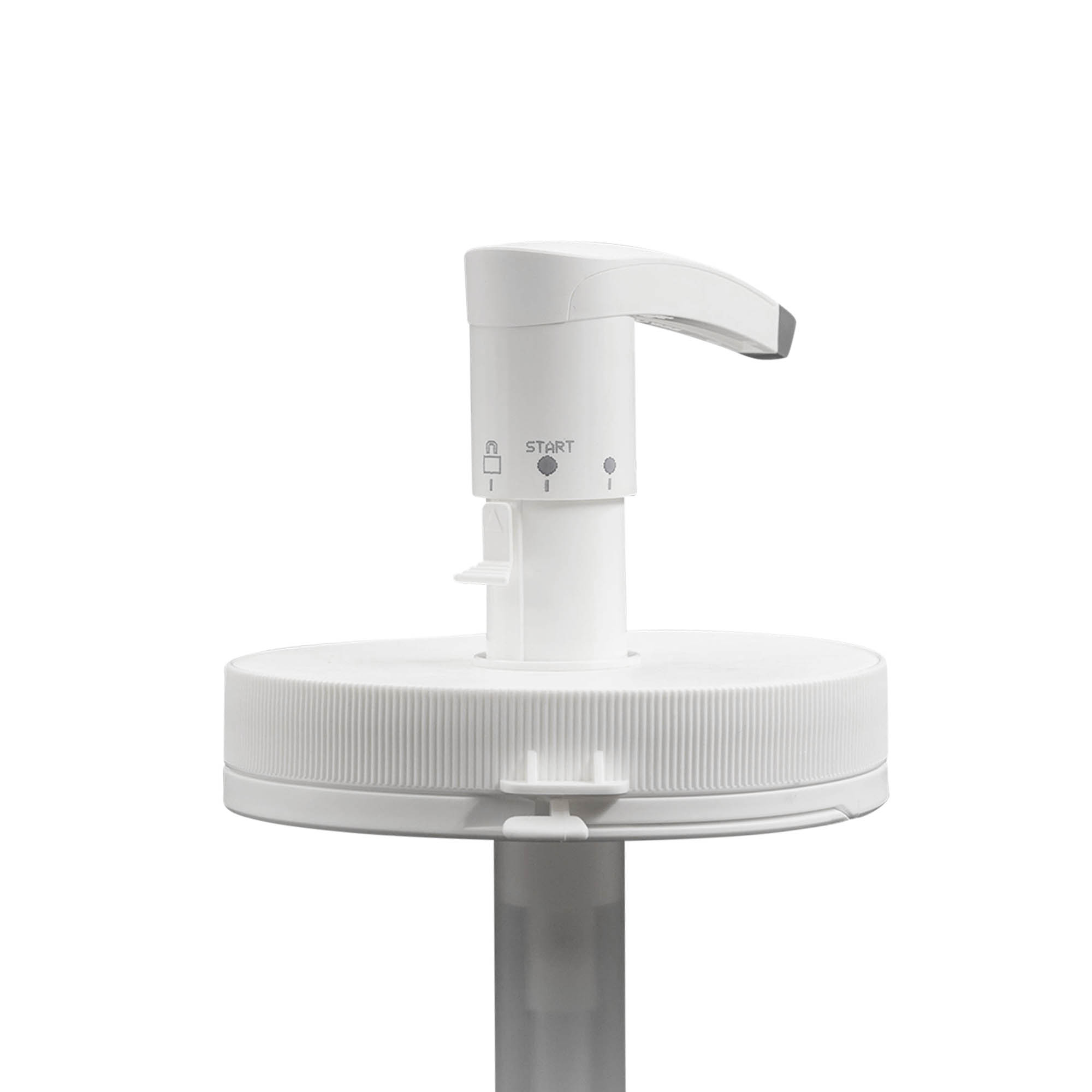 Pompa dozatoare pentru 1.240 ml „Securibox”, plastic PE, alb, pentru gură: capac cu filet Pompa dozatoare pentru 1.240 ml „Securibox”, plastic PE, alb, pentru gură: capac cu filet
