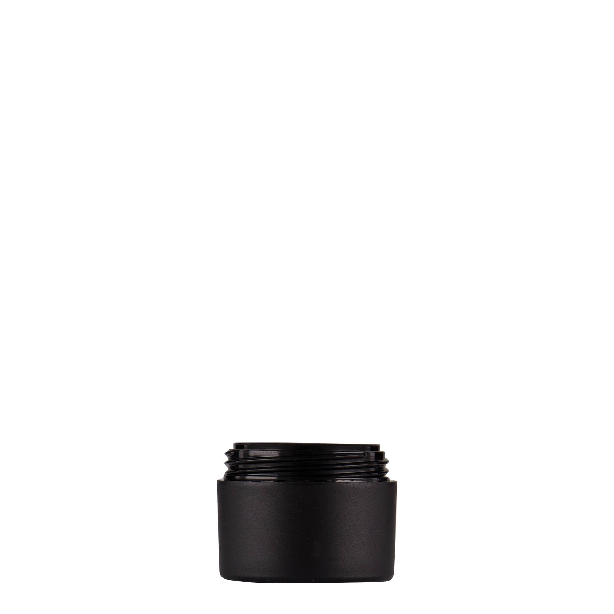 5 ml cutie din plastic „Antonella”, PP, negru, gura: capac cu filet