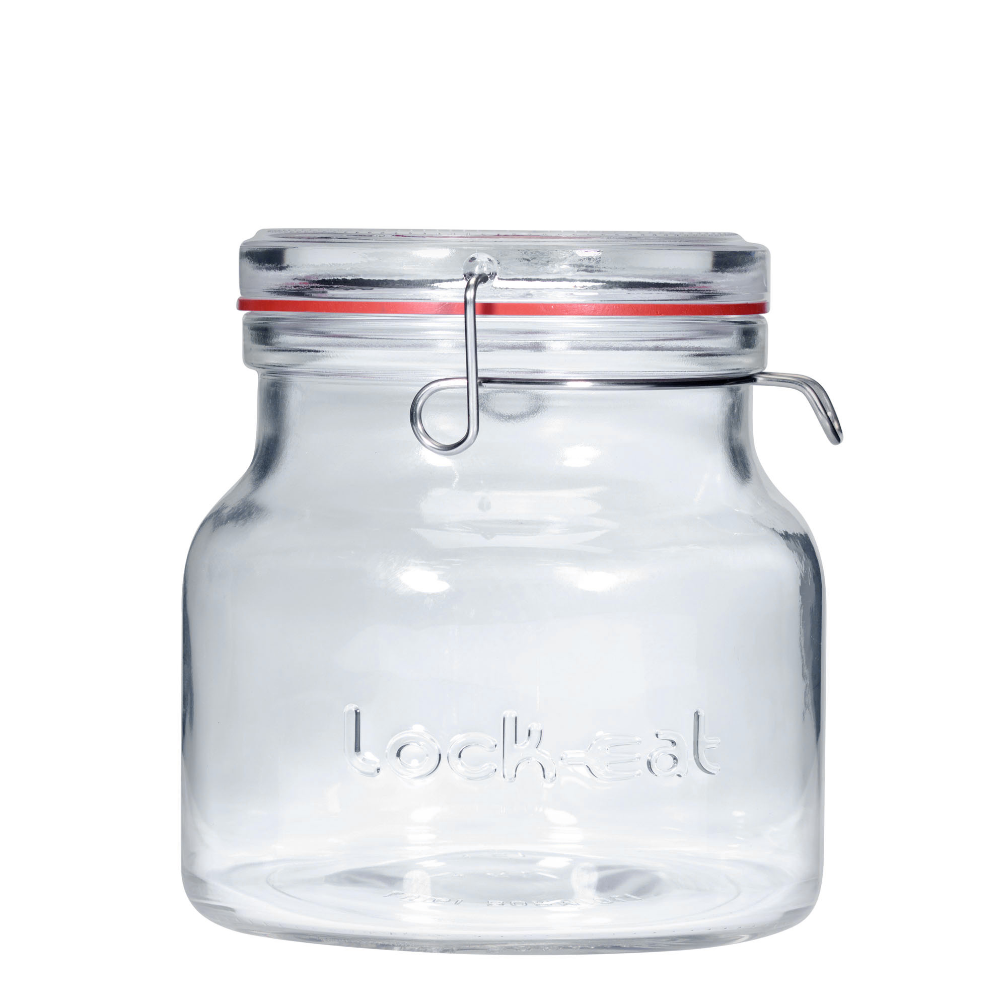 1.500 ml borcan cu clemă metalică „Lock-Eat”, gură: închidere cu clemă metalică