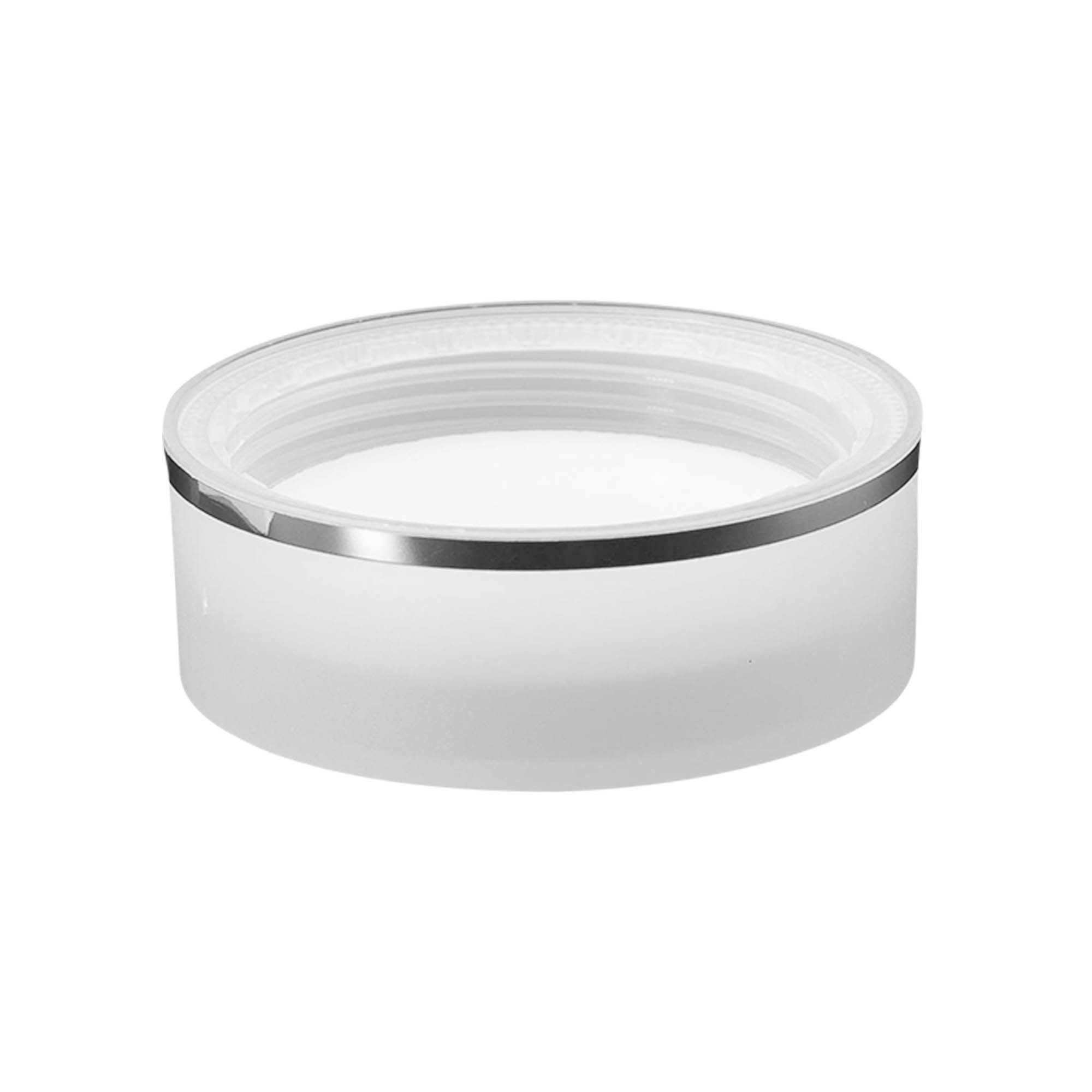 Capac cu filet „Clear/Platin Edition”, plastic PP, alb, pentru gura: 53/2P