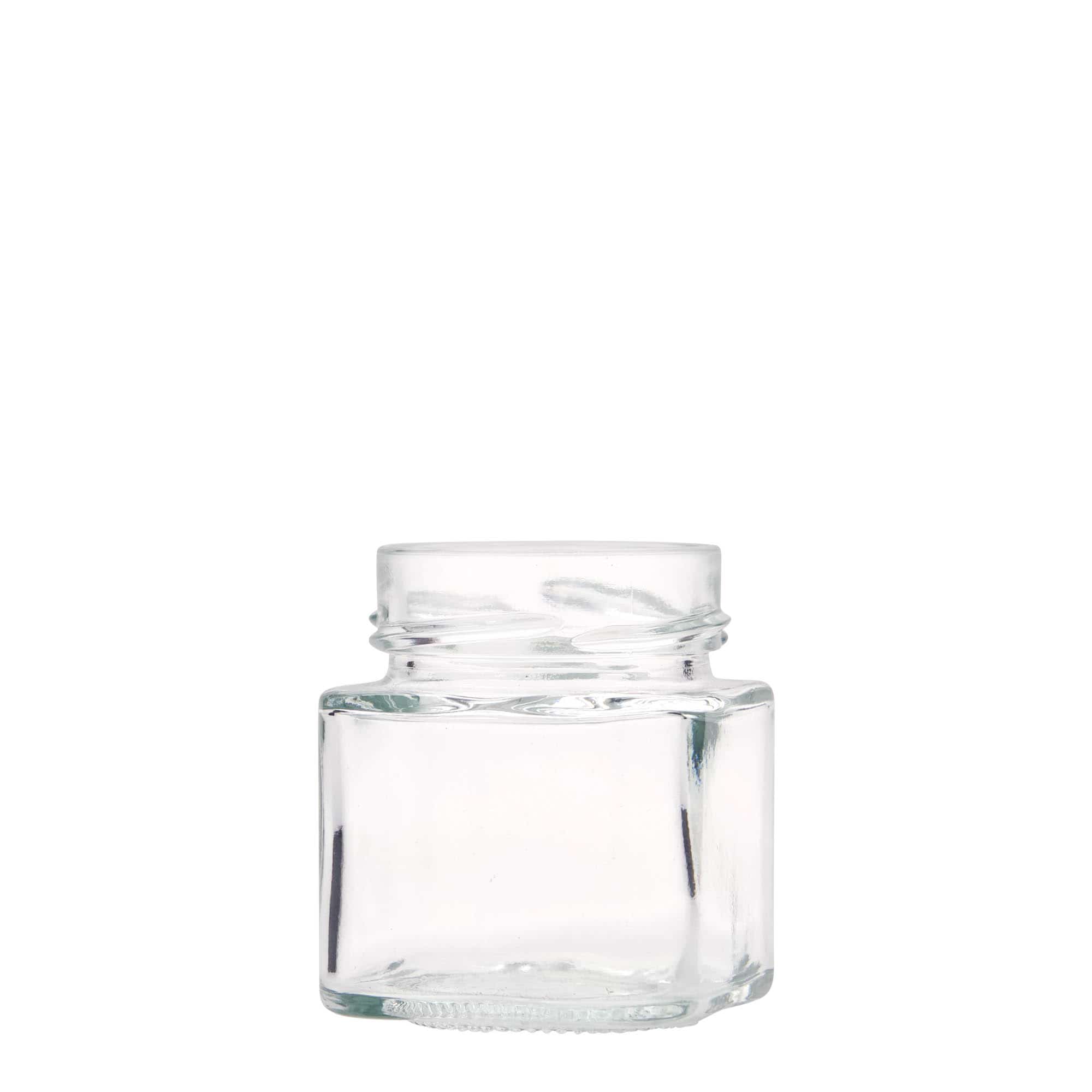 156 ml borcan pătrat „Funny”, gura: Deep-Twist-Off (DTO 58)