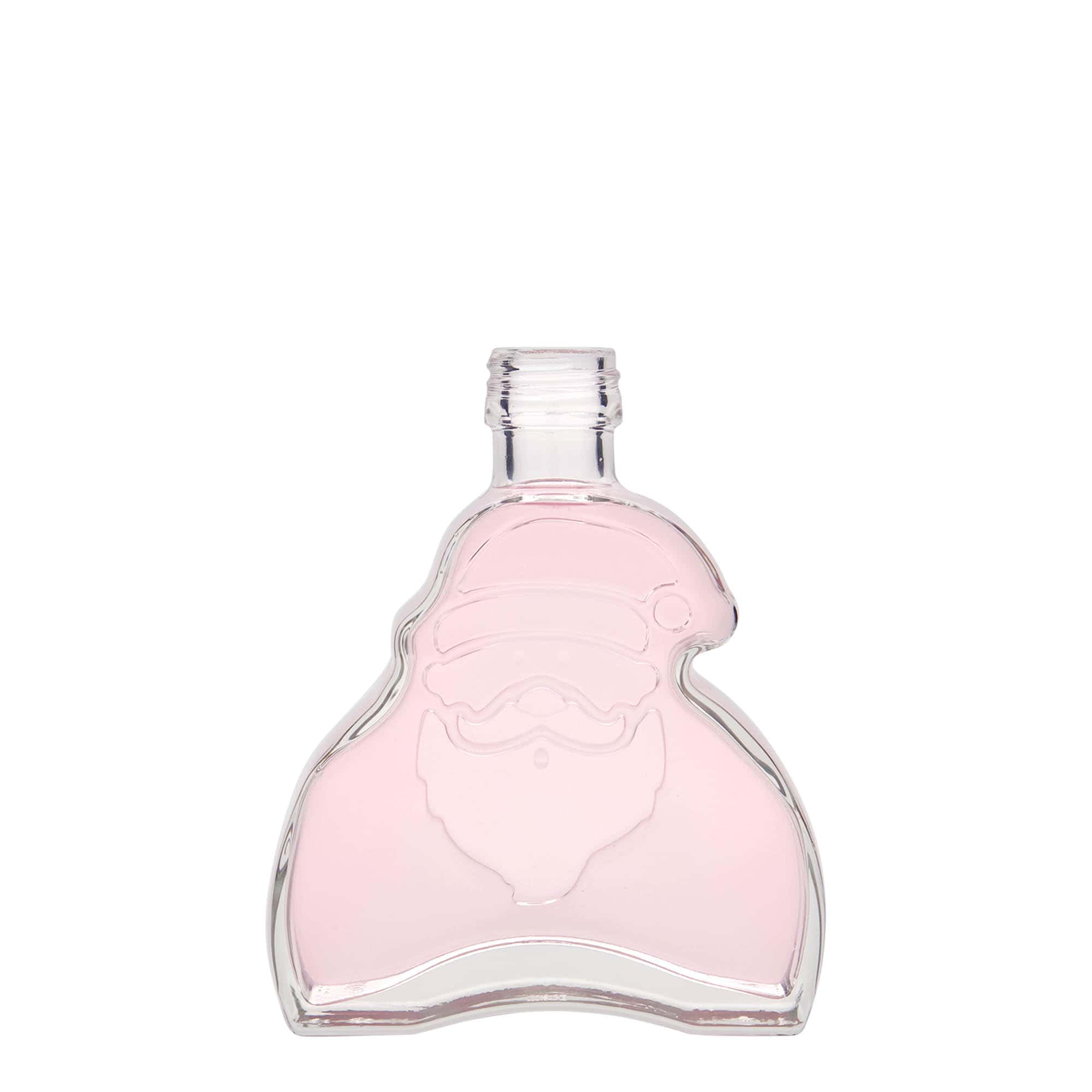Sticlă de sticlă de 200 ml „Moș Crăciun”, gura: PP 28