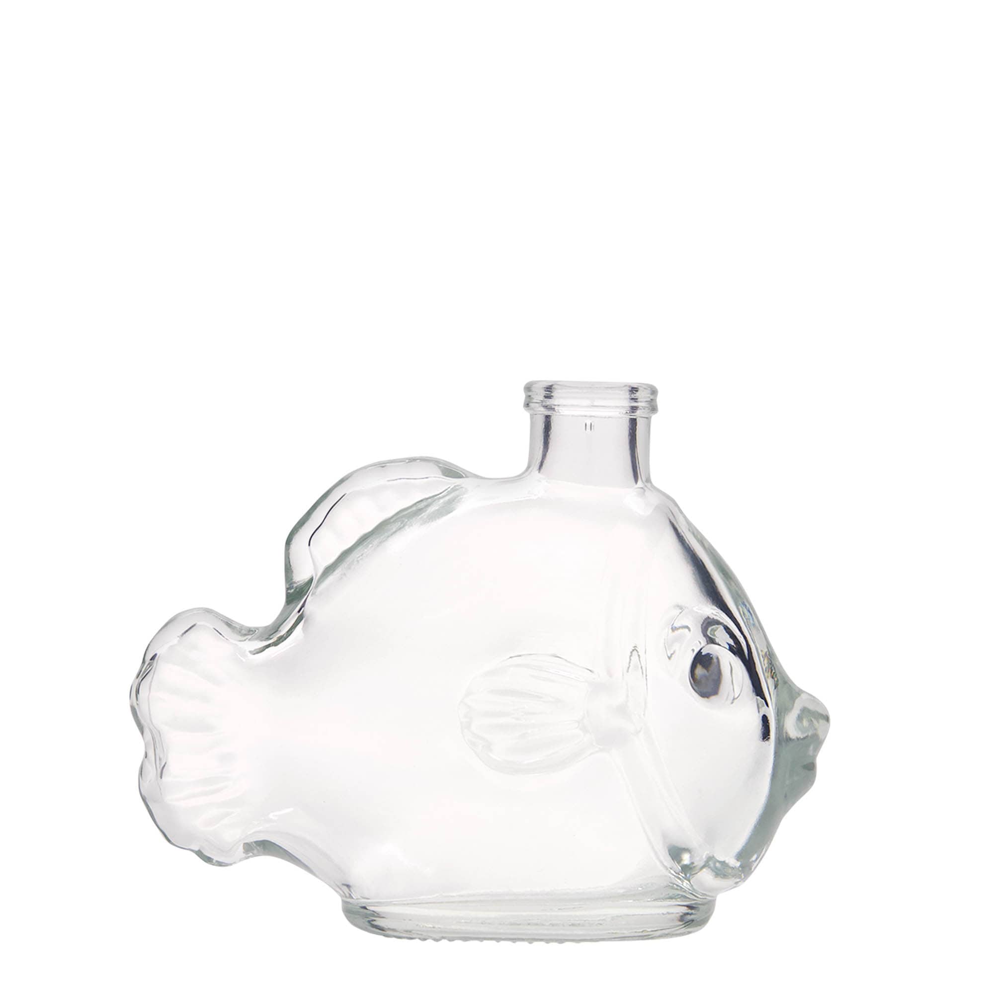 Sticlă de sticlă de 200 ml „Pește”, gura: plută