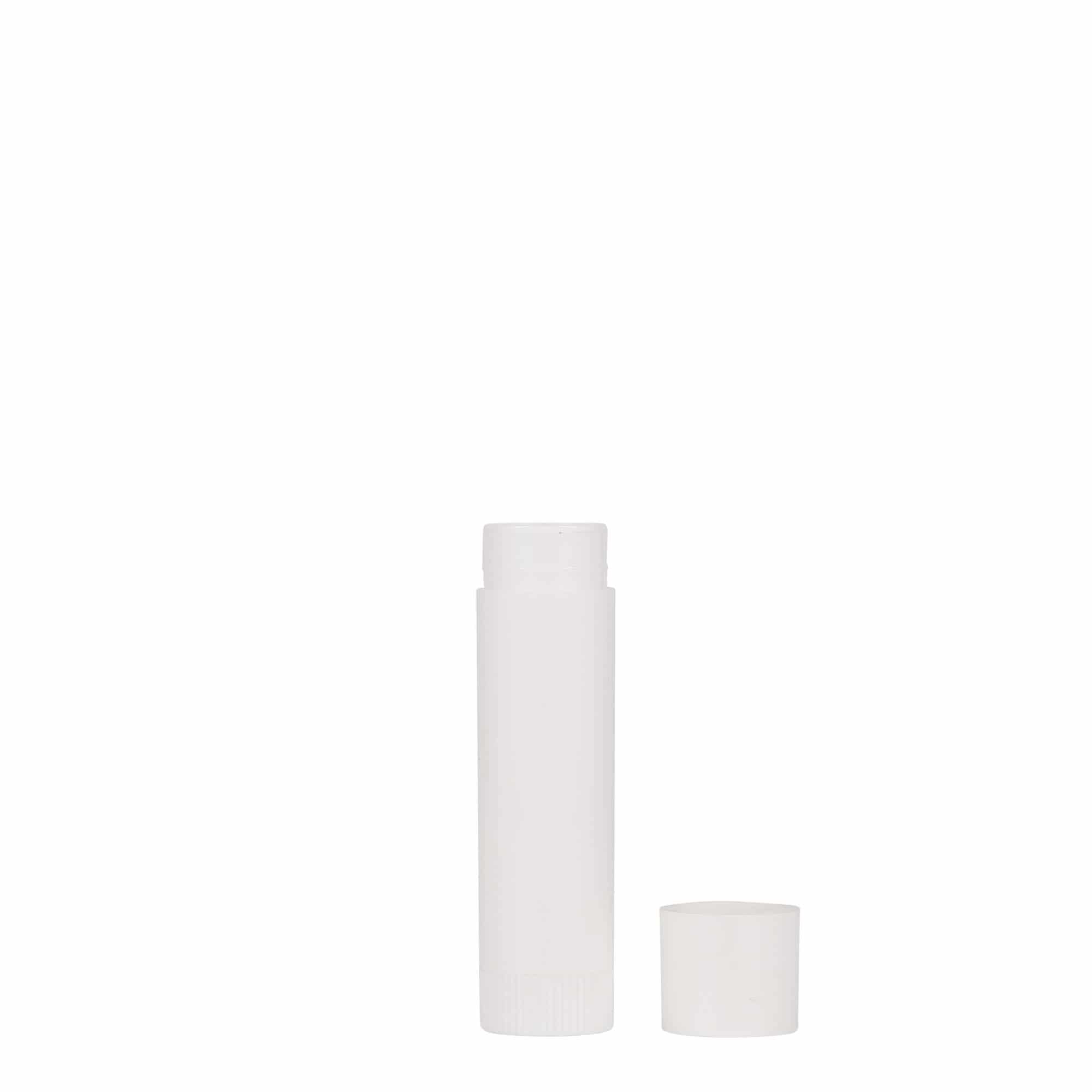 6 ml tub de ruj, plastic PP, alb