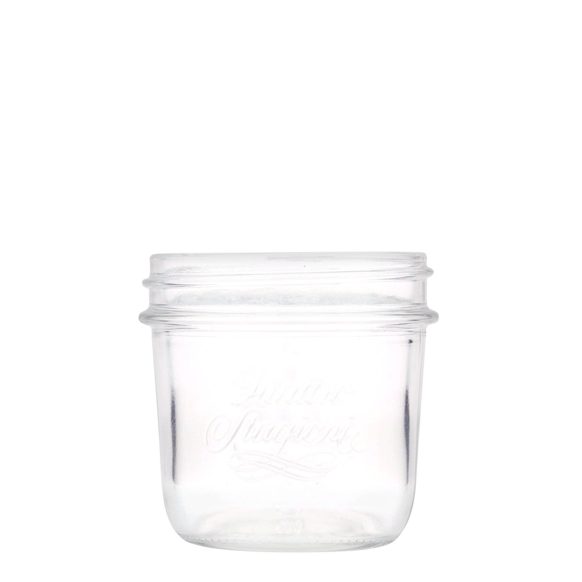 200 ml borcan cu gât drept „Quattro Stagioni”, deschidere: capac cu filet 200 ml borcan cu gât drept „Quattro Stagioni”, deschidere: capac cu filet